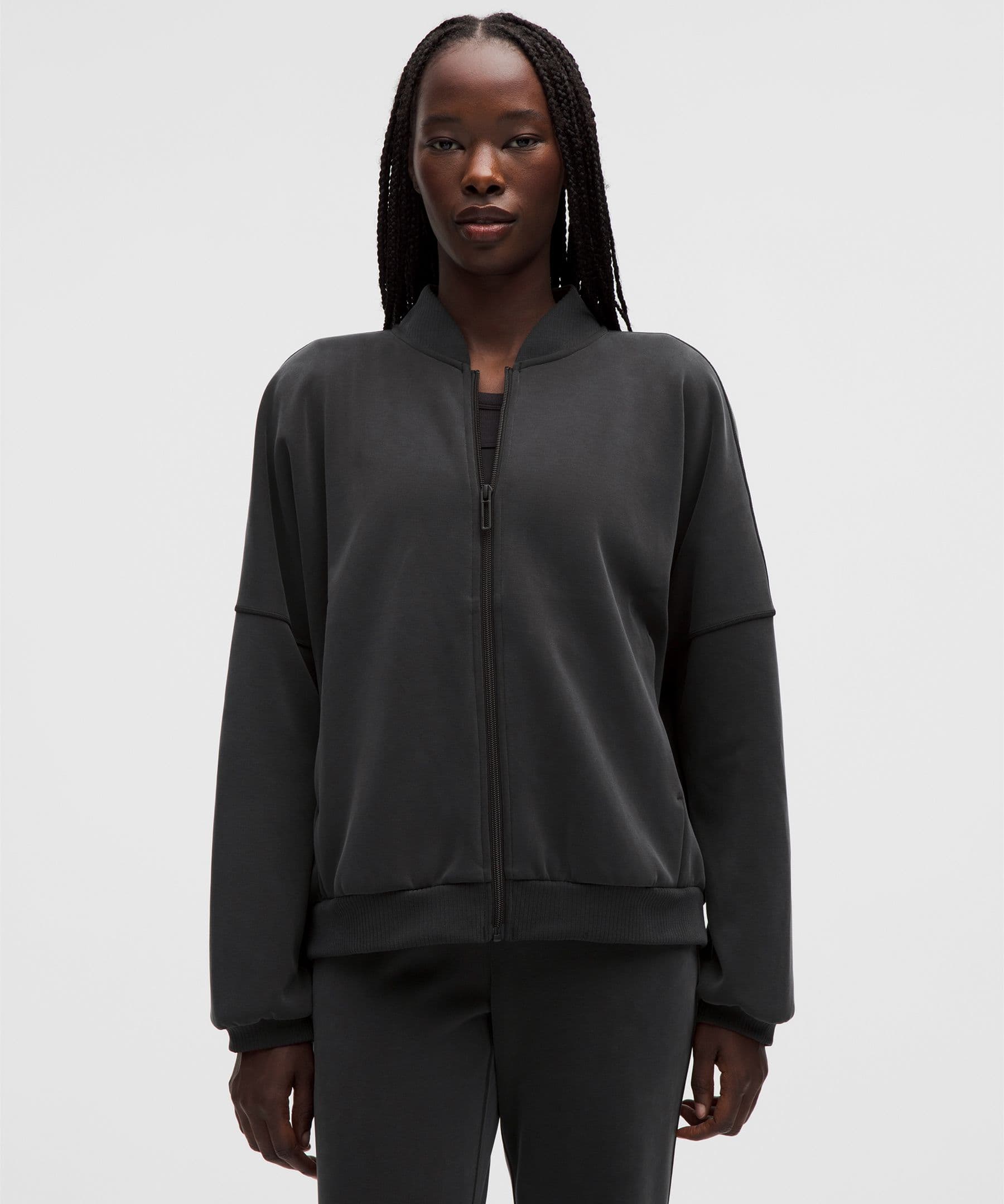 Brushed Softstreme Oversized Bomber Jacket - image 3