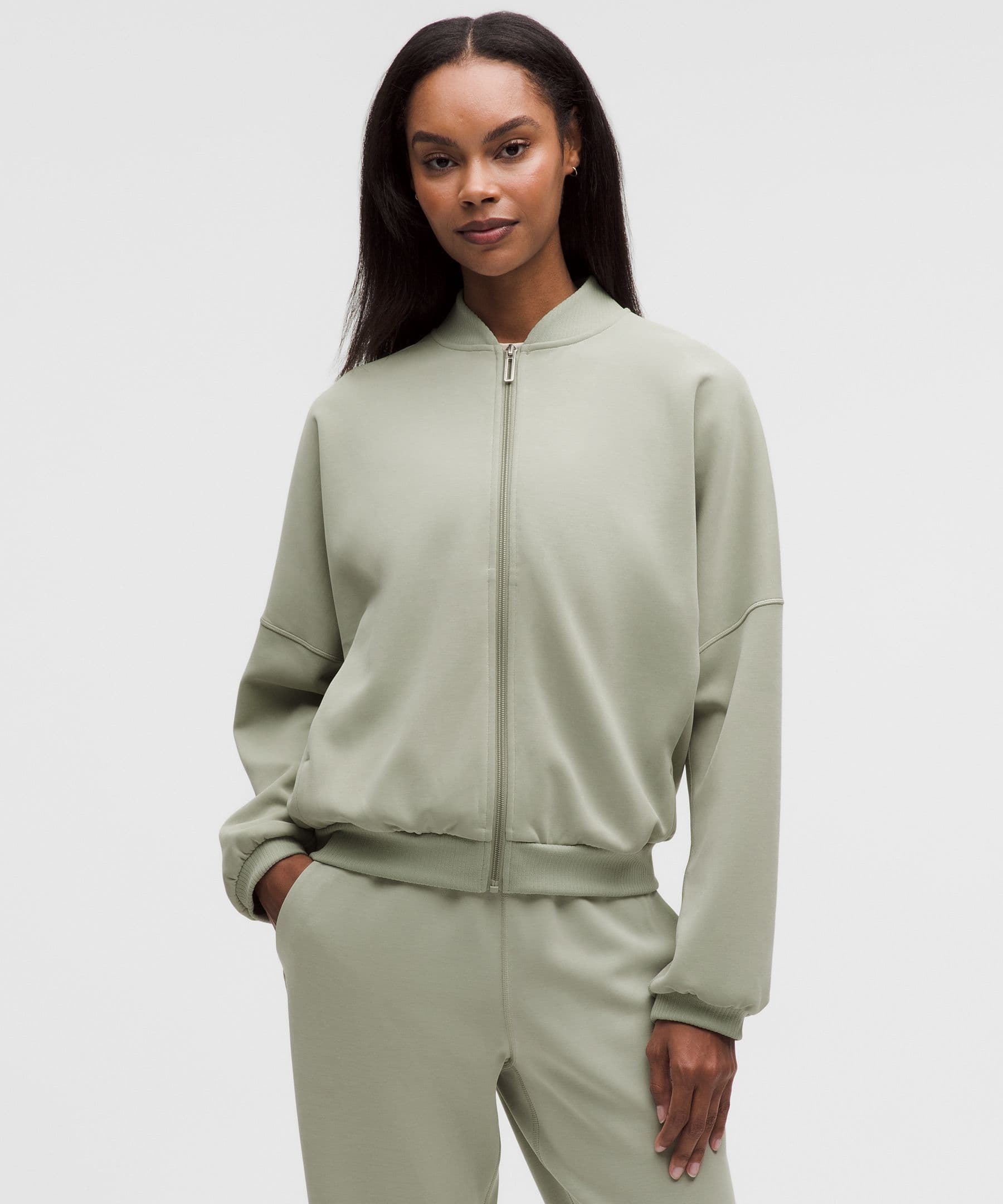 Brushed Softstreme Oversized Bomber Jacket - image 1