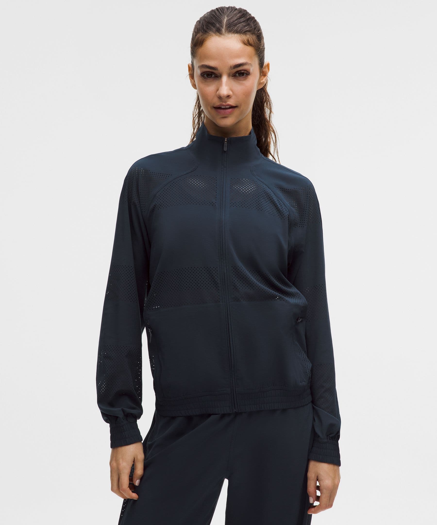 Adapted State Track Jacket *Perforated Stripe - image 3
