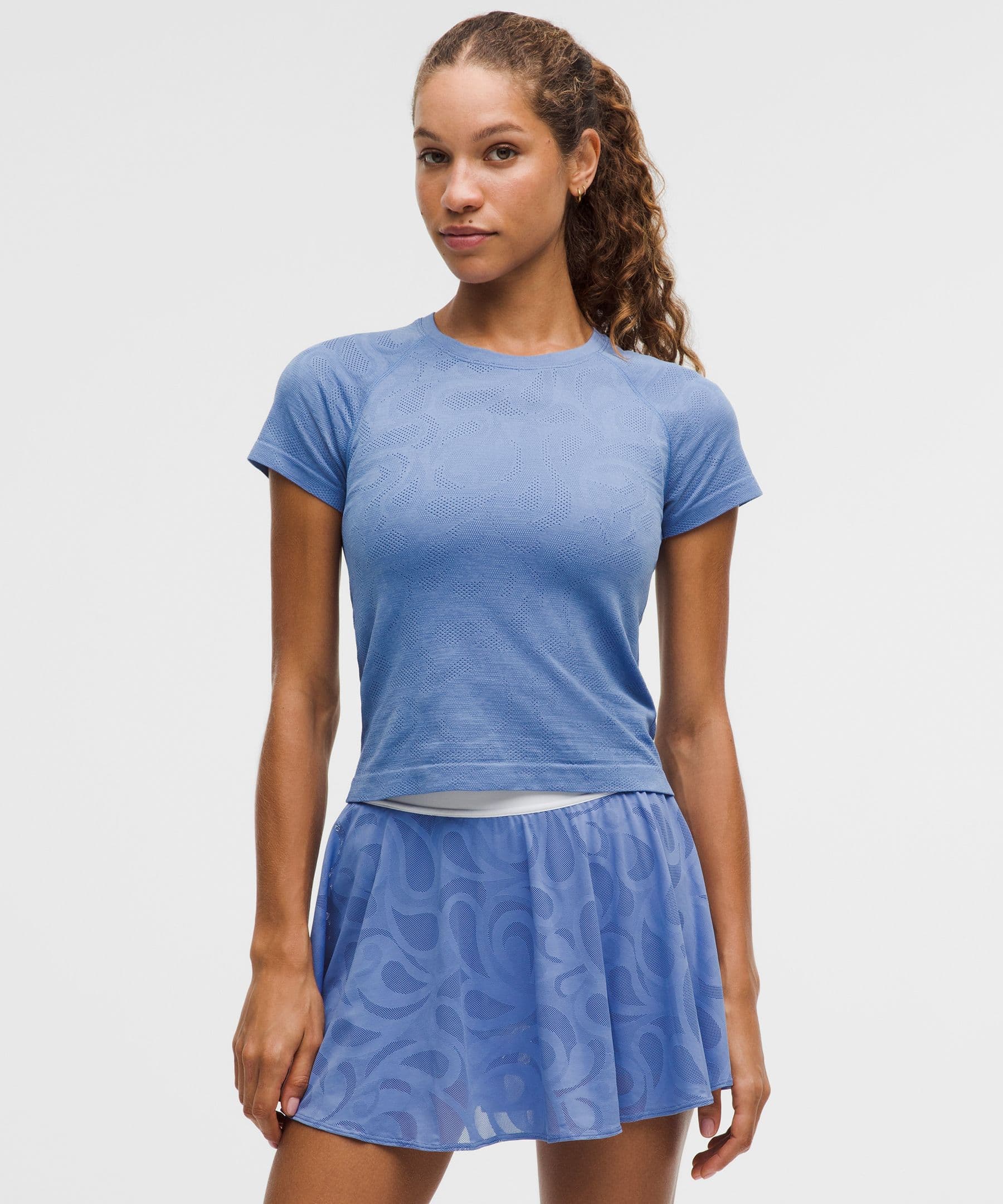Swiftly Tech Short-Sleeve Shirt 2.0 Waist Length *Paisley - image 2