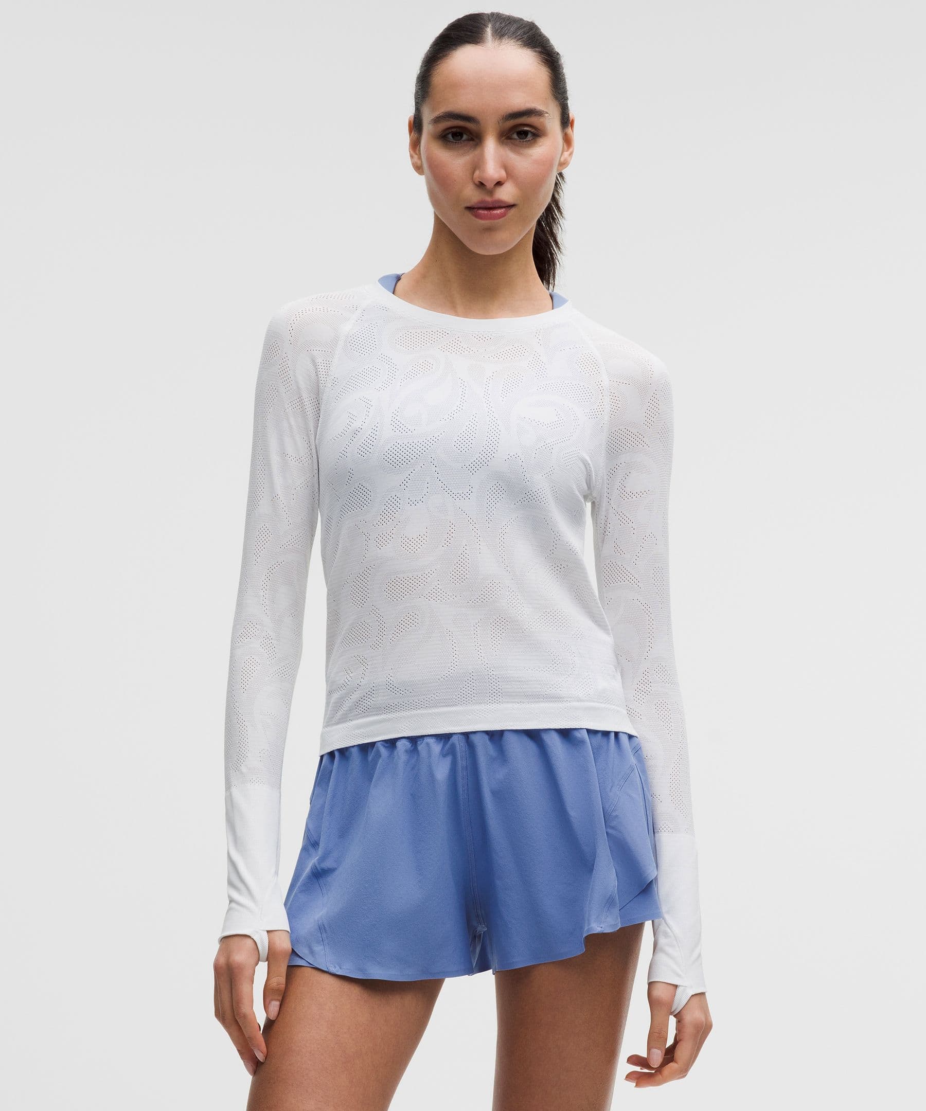 Swiftly Tech Long-Sleeve Shirt 2.0 Waist Length *Paisley - image 1