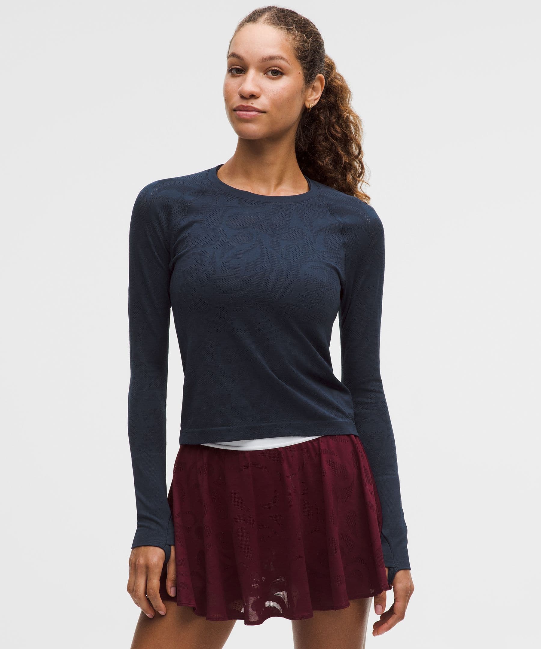 Swiftly Tech Long-Sleeve Shirt 2.0 Waist Length *Paisley - image 2