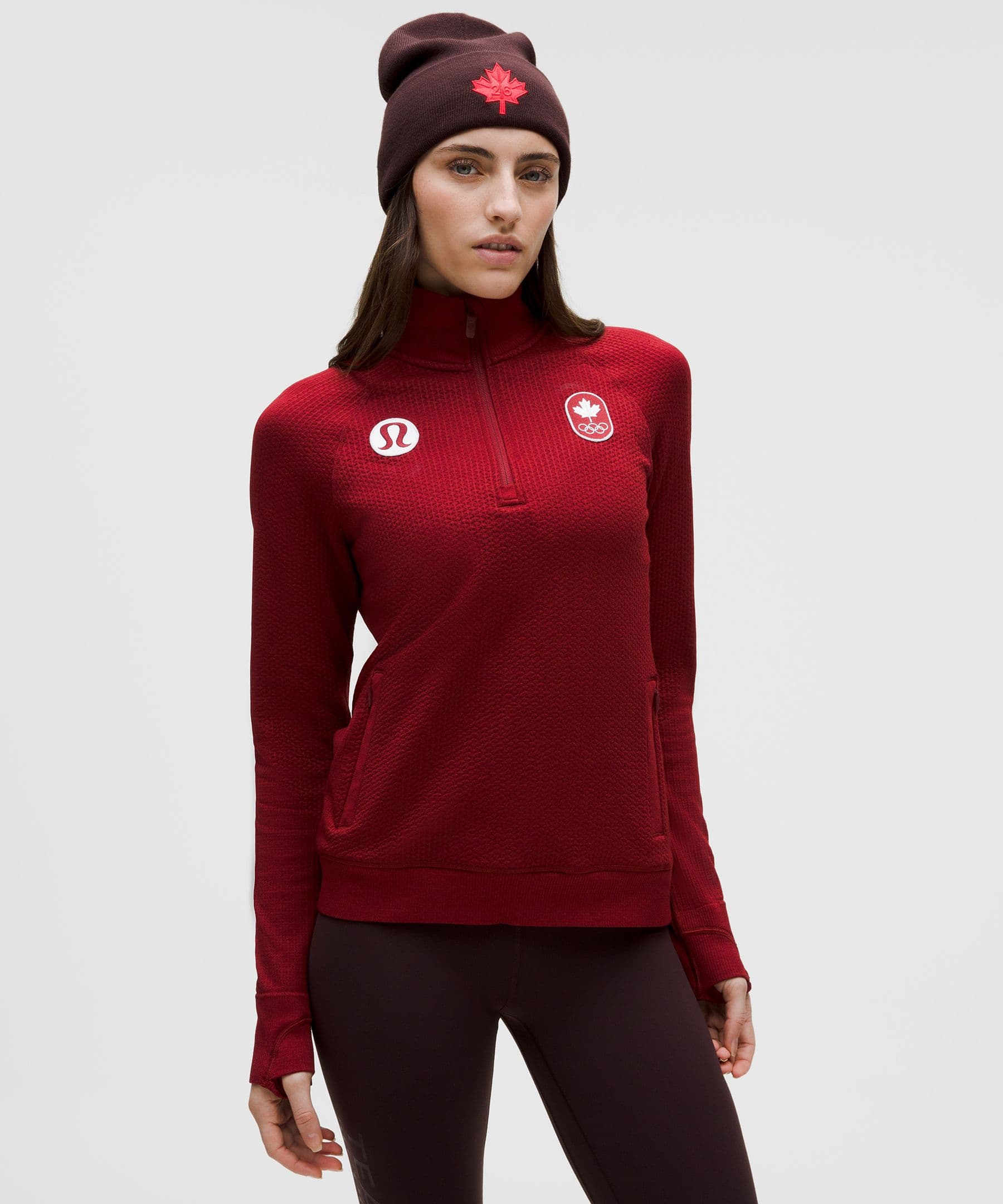 Team Canada Women's Engineered Warmth Half Zip *COC Logo - image 2
