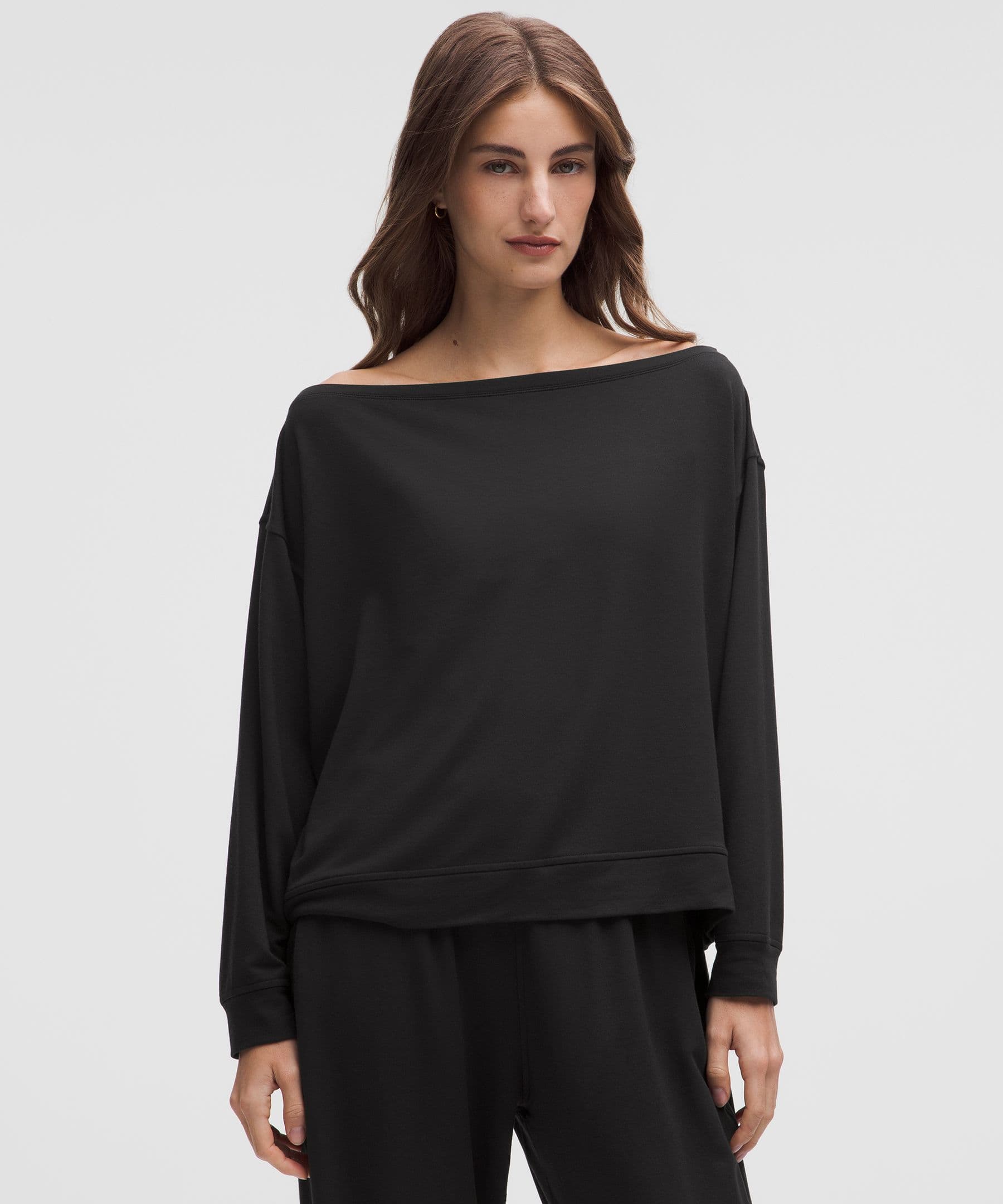BeCalm Oversized Boatneck Long-Sleeve Shirt - image 3