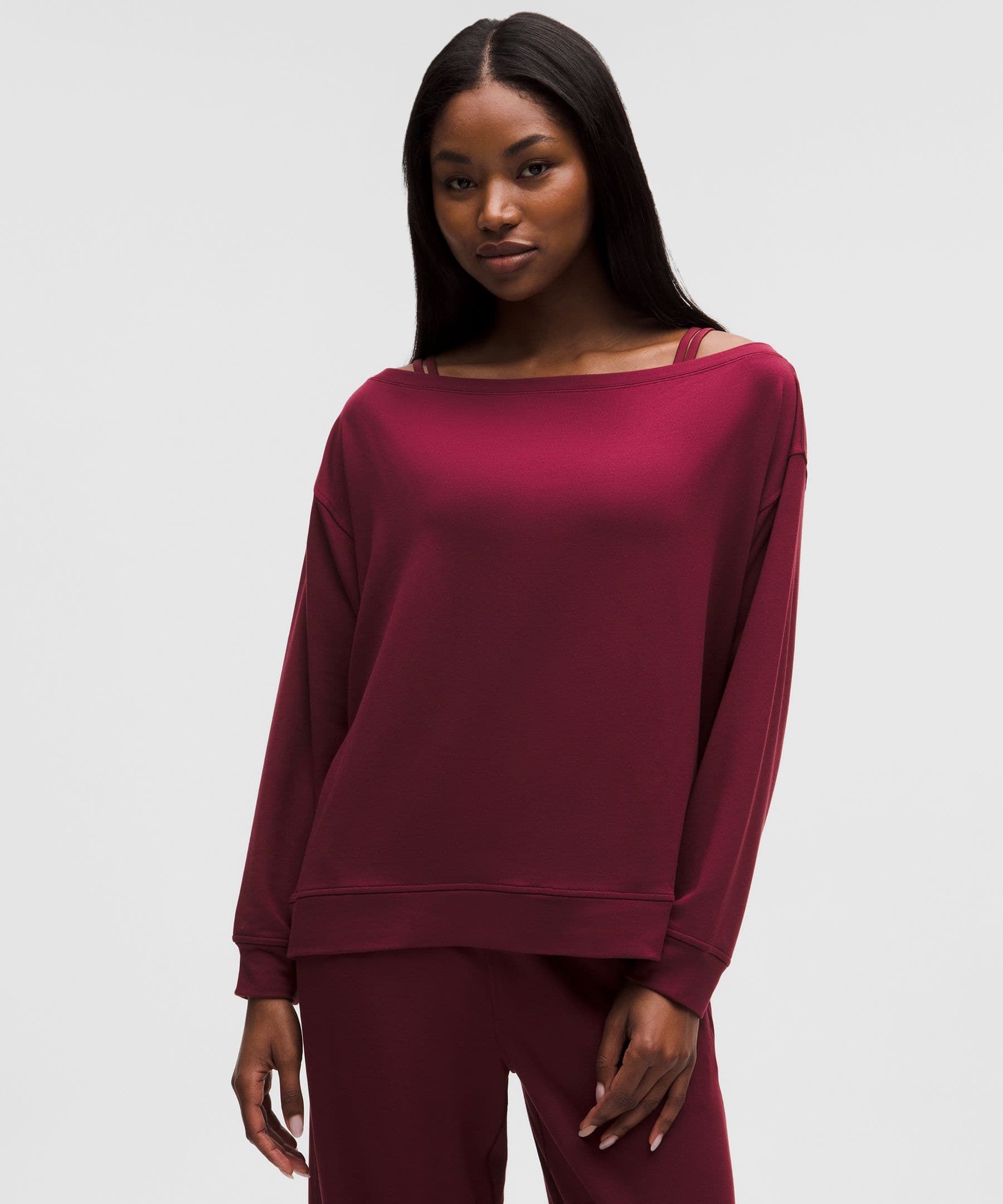 BeCalm Oversized Boatneck Long-Sleeve Shirt - image 1