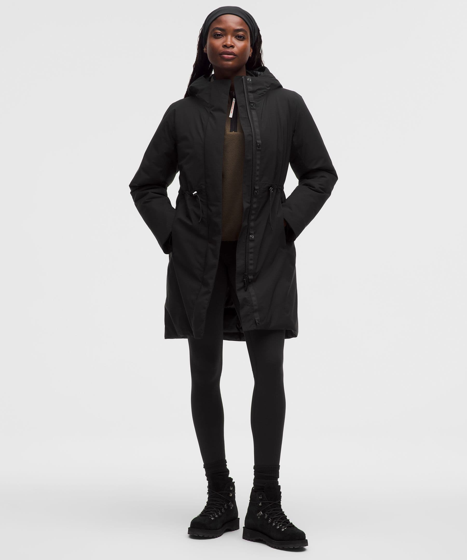 Waterproof Insulated Cinch-Waist Parka - image 1