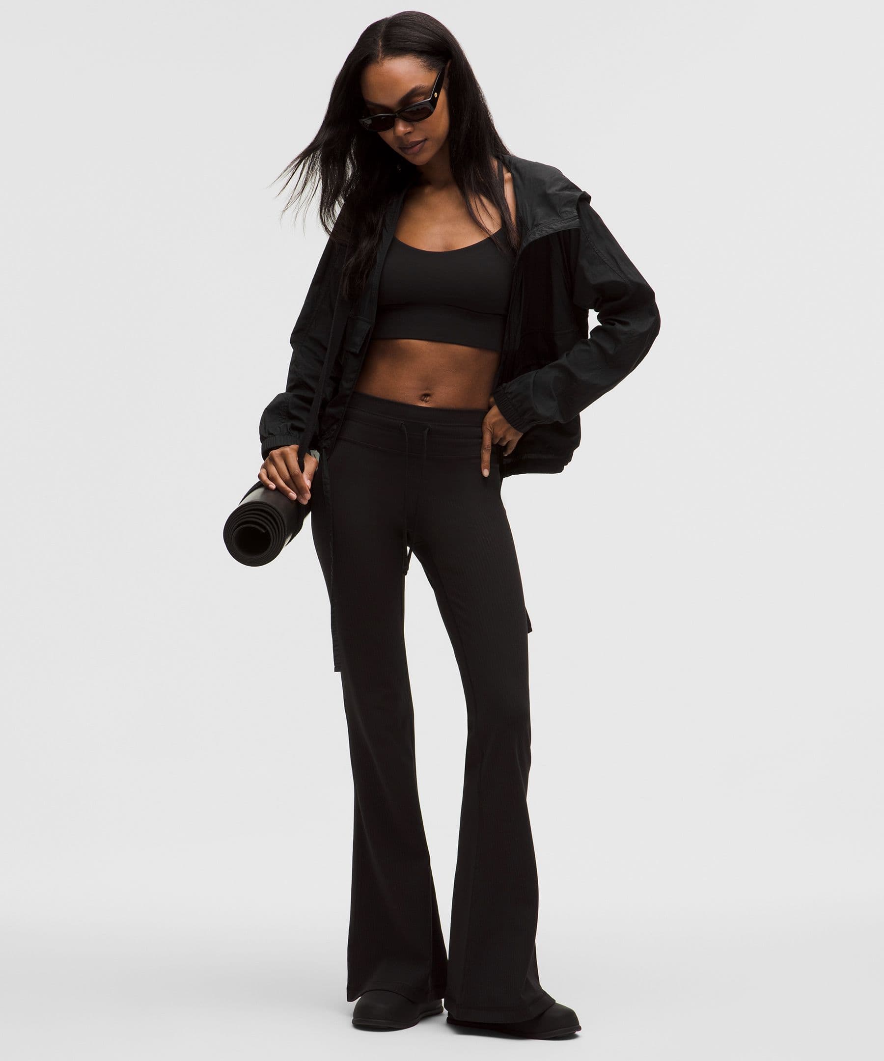 Groove High-Rise Ribbed Wide-Flare Pant - image 1