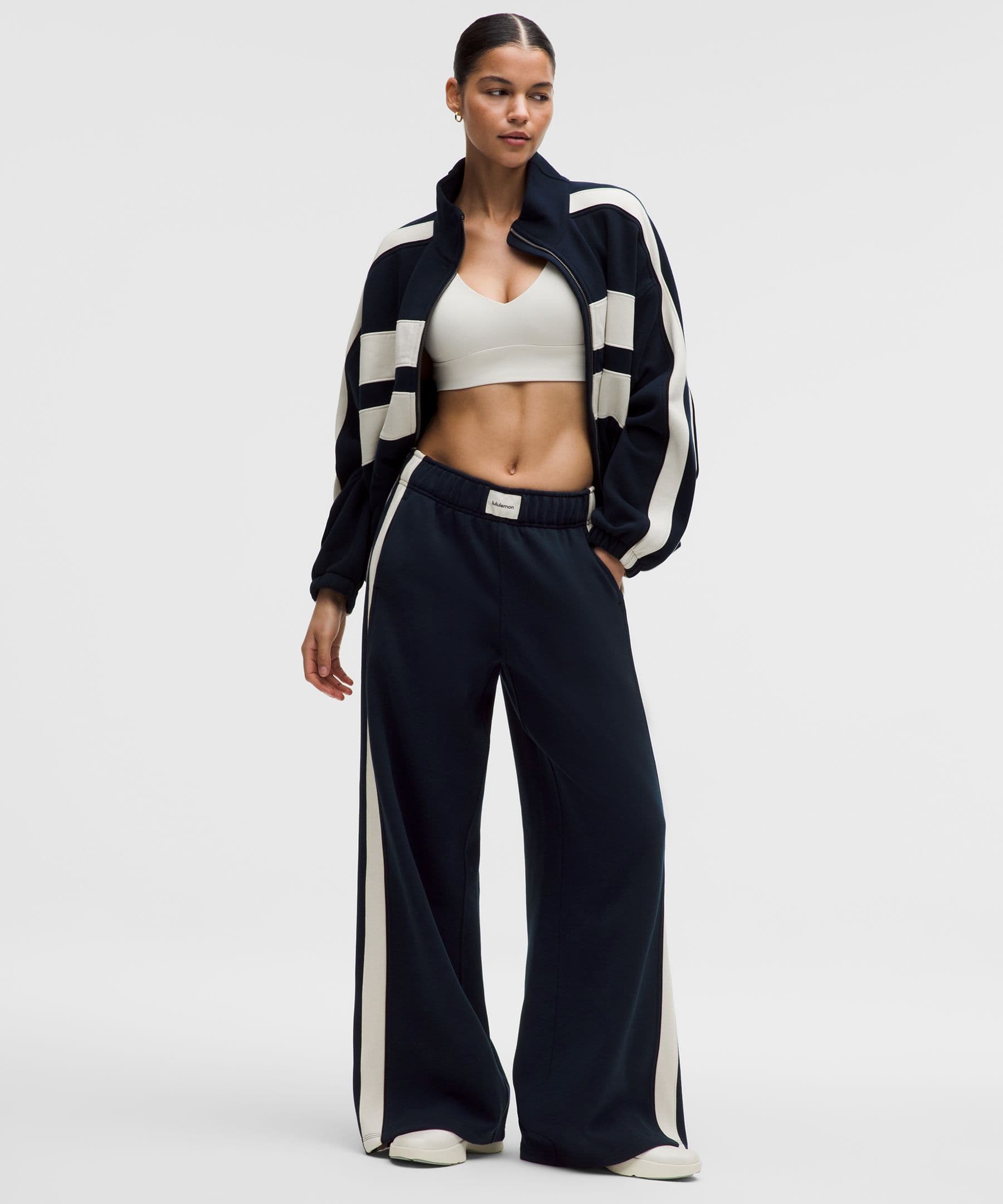 Women's Steady State Oversized Track Pant *Stripe - image 3