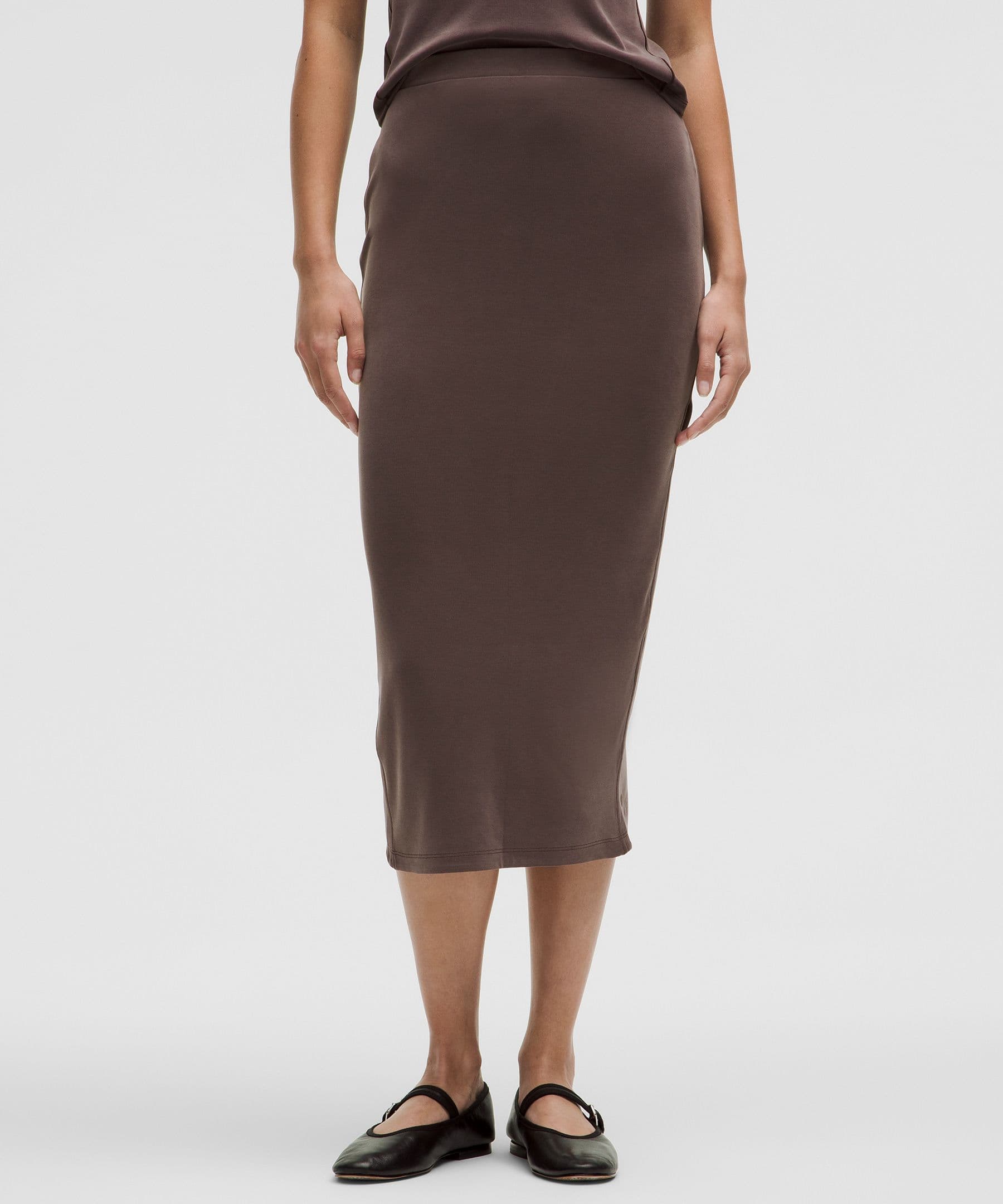 Drapey Softstreme Column Midi Skirt - image 1