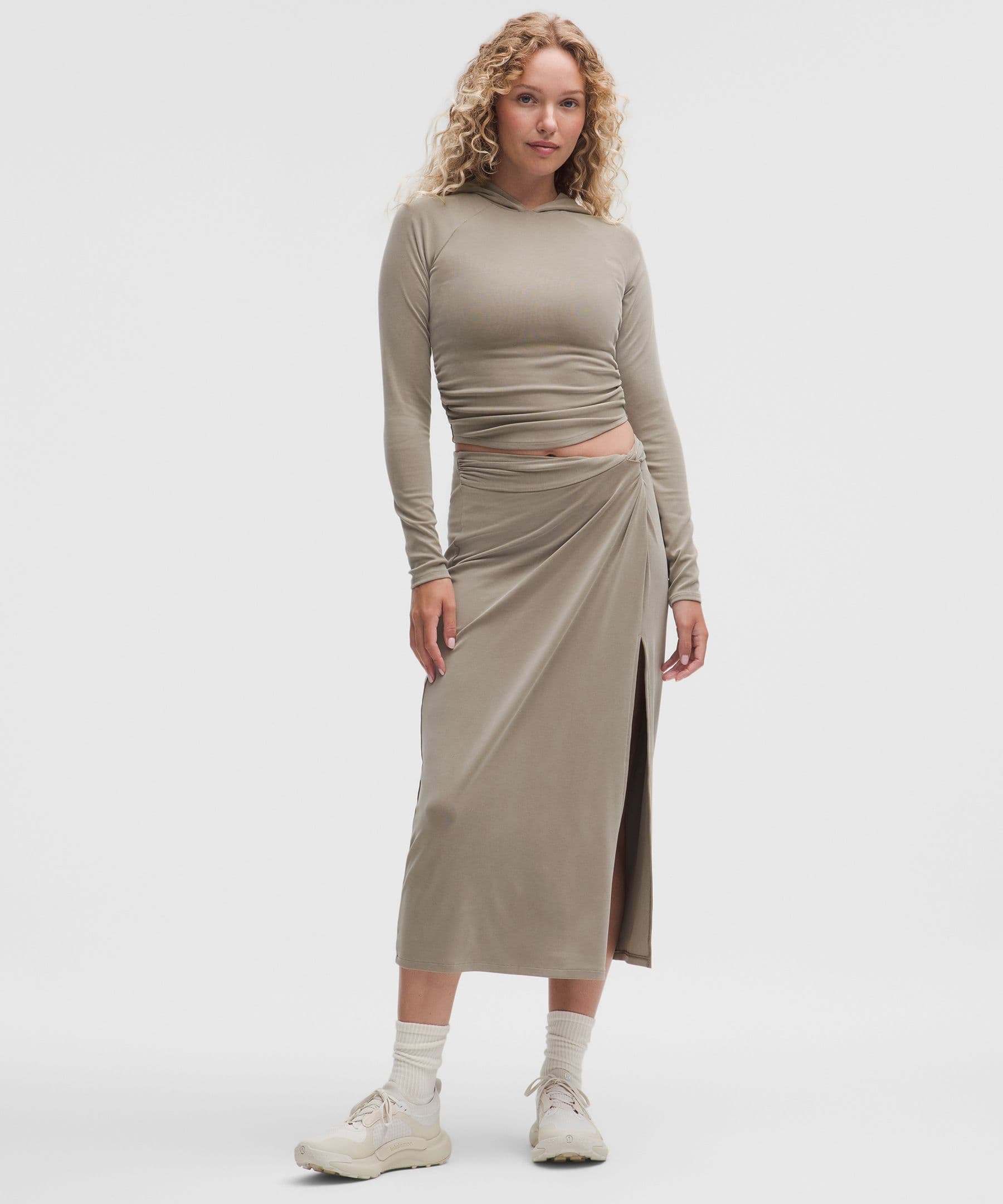 Drapey Softstreme Midi Skirt - image 1
