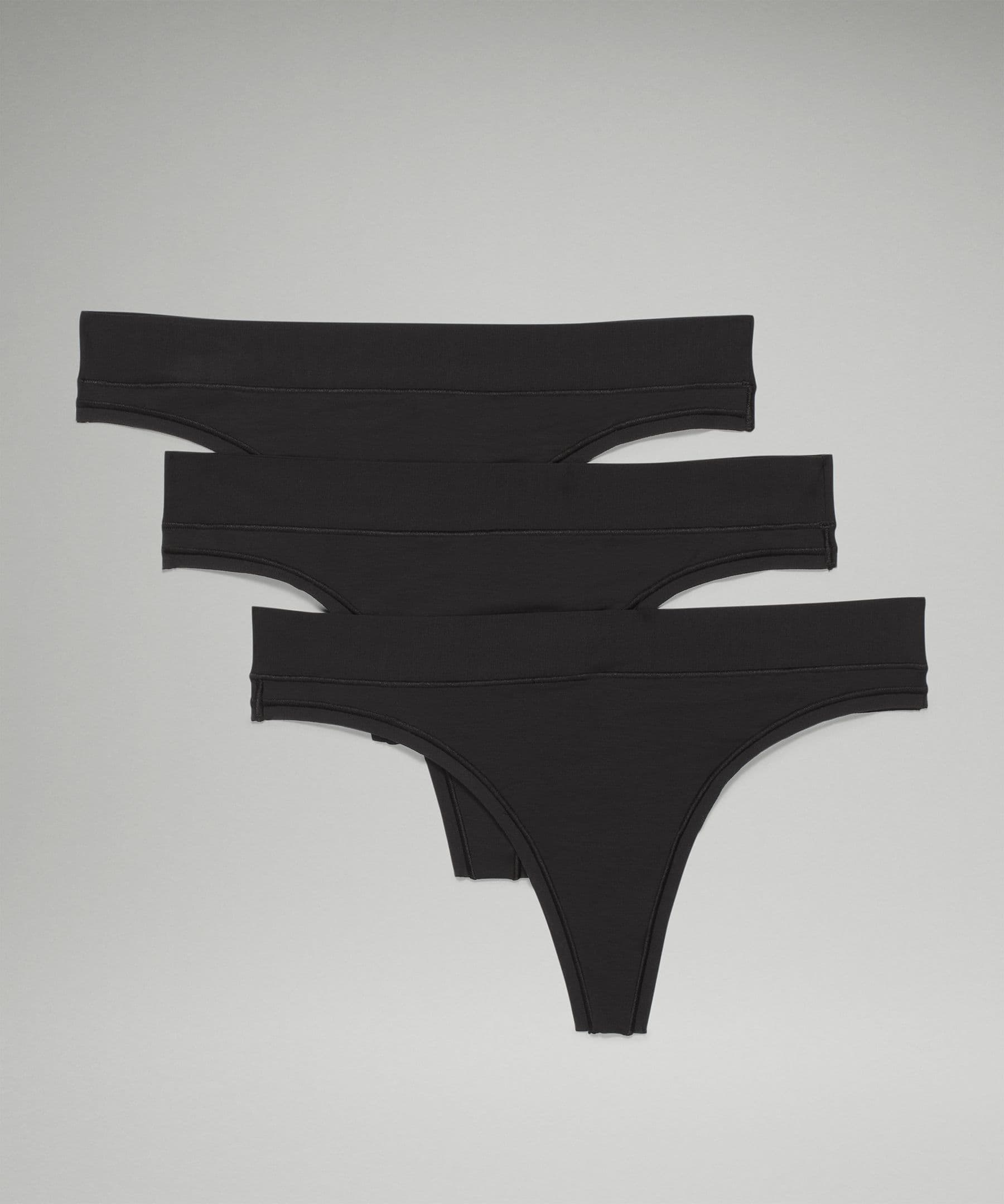 UnderEase Mid-Rise Thong Underwear *3 Pack - image 2