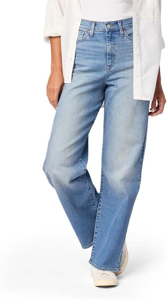 Women's Heritage High-Rise Loose Straight Jean Pants Stretch Denim (Also Available in Plus Size)