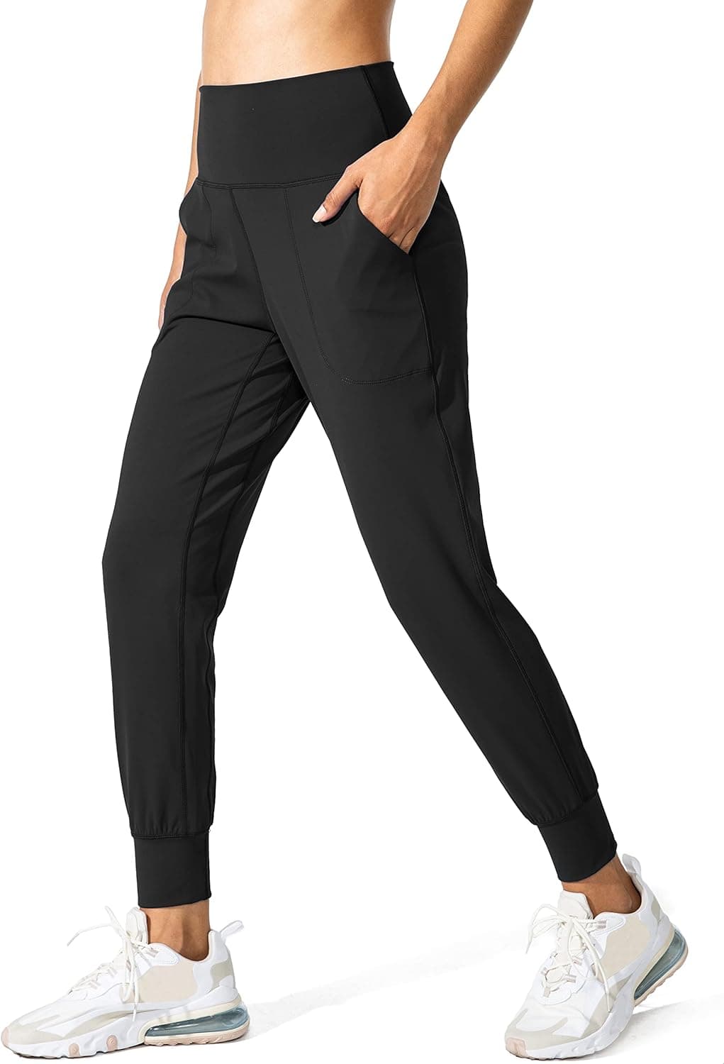 Women's Joggers High Waisted Yoga Pants with Pockets Loose Leggings for Women Workout, Athletic, Lounge
