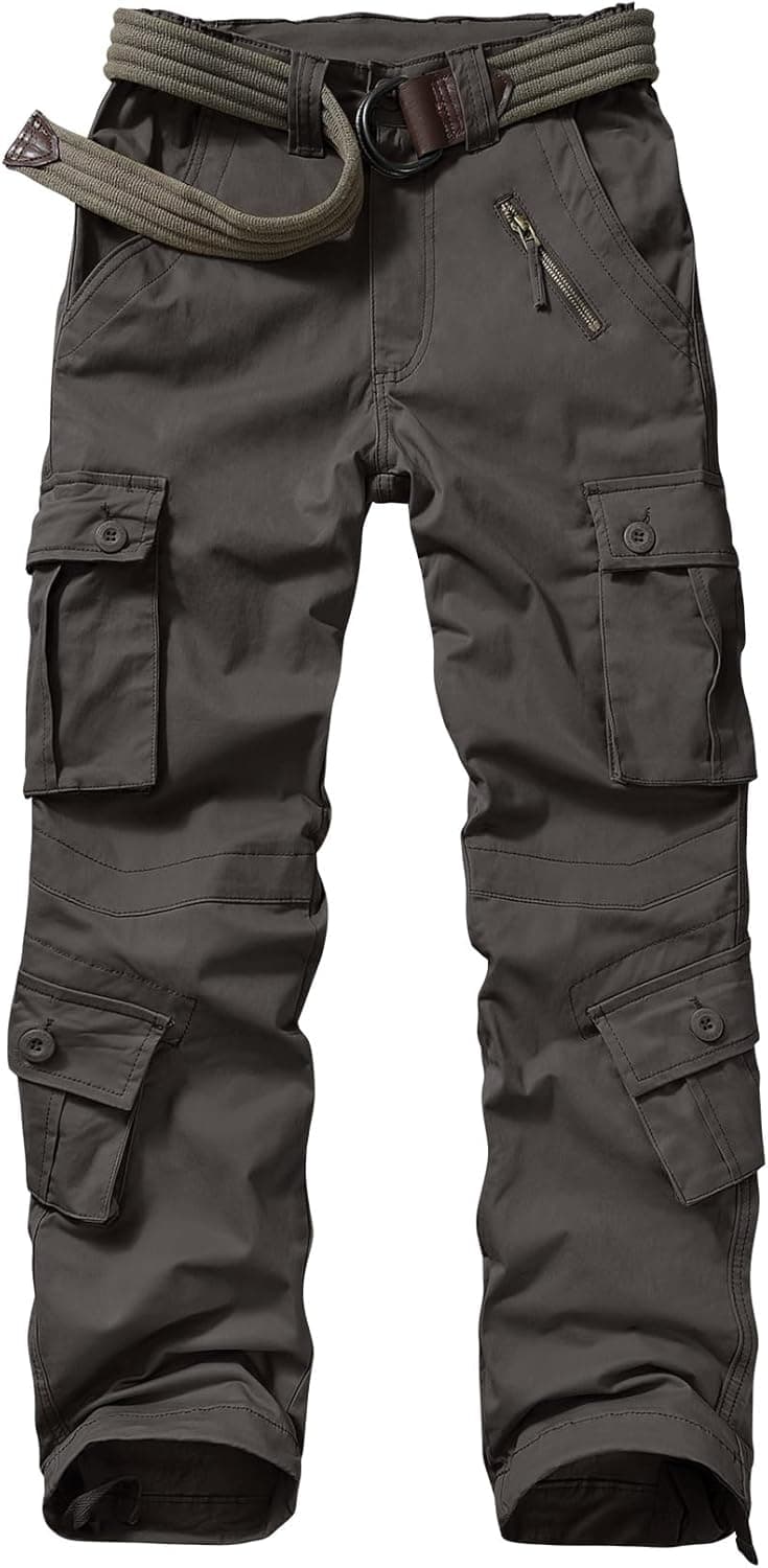 Womens Cargo Pants Army Combat Work Pants with 8 Pockets Casual Cotton Ripstop Construction Pants
