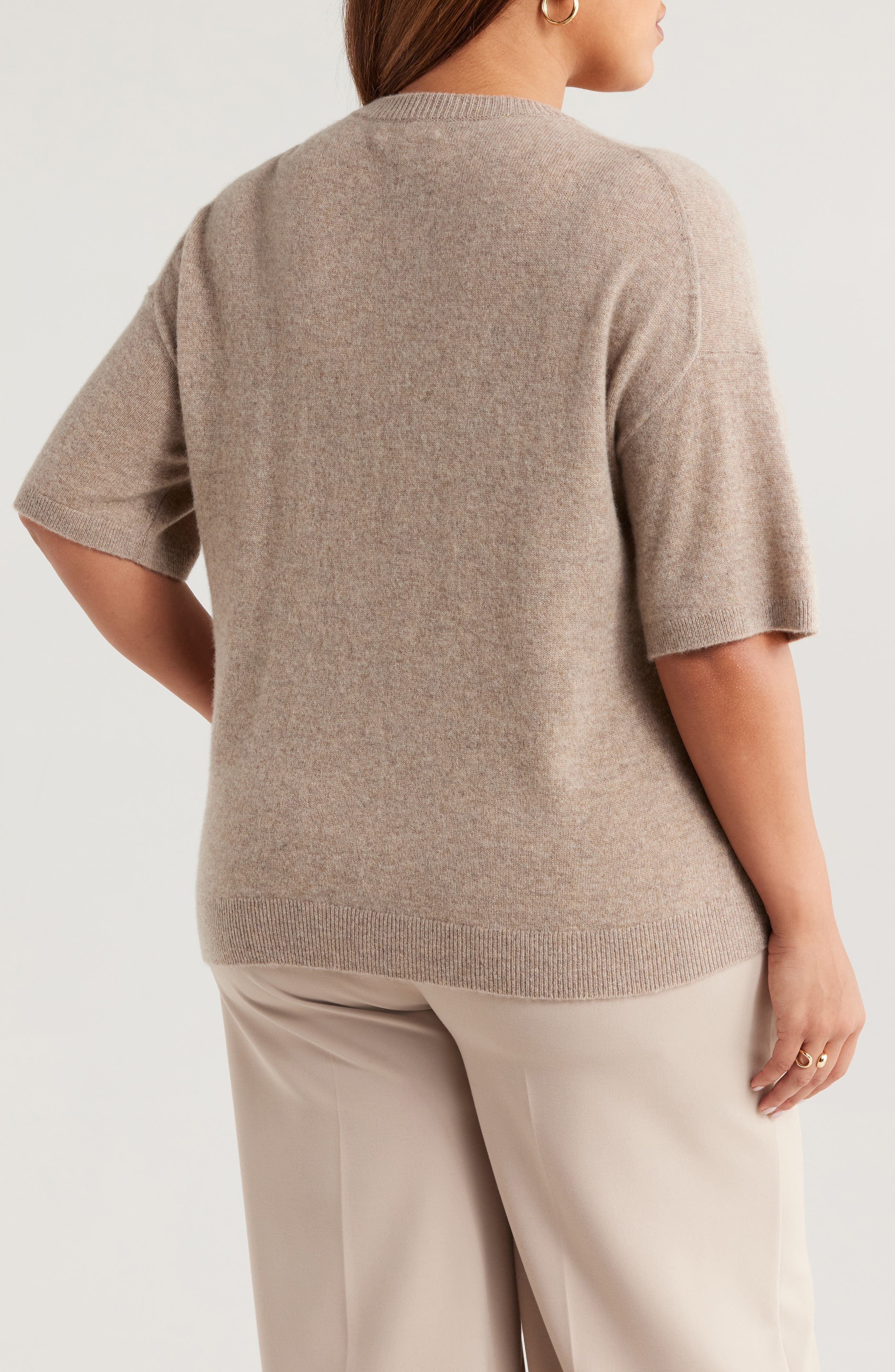 Short Sleeve Cashmere Sweater - image 4