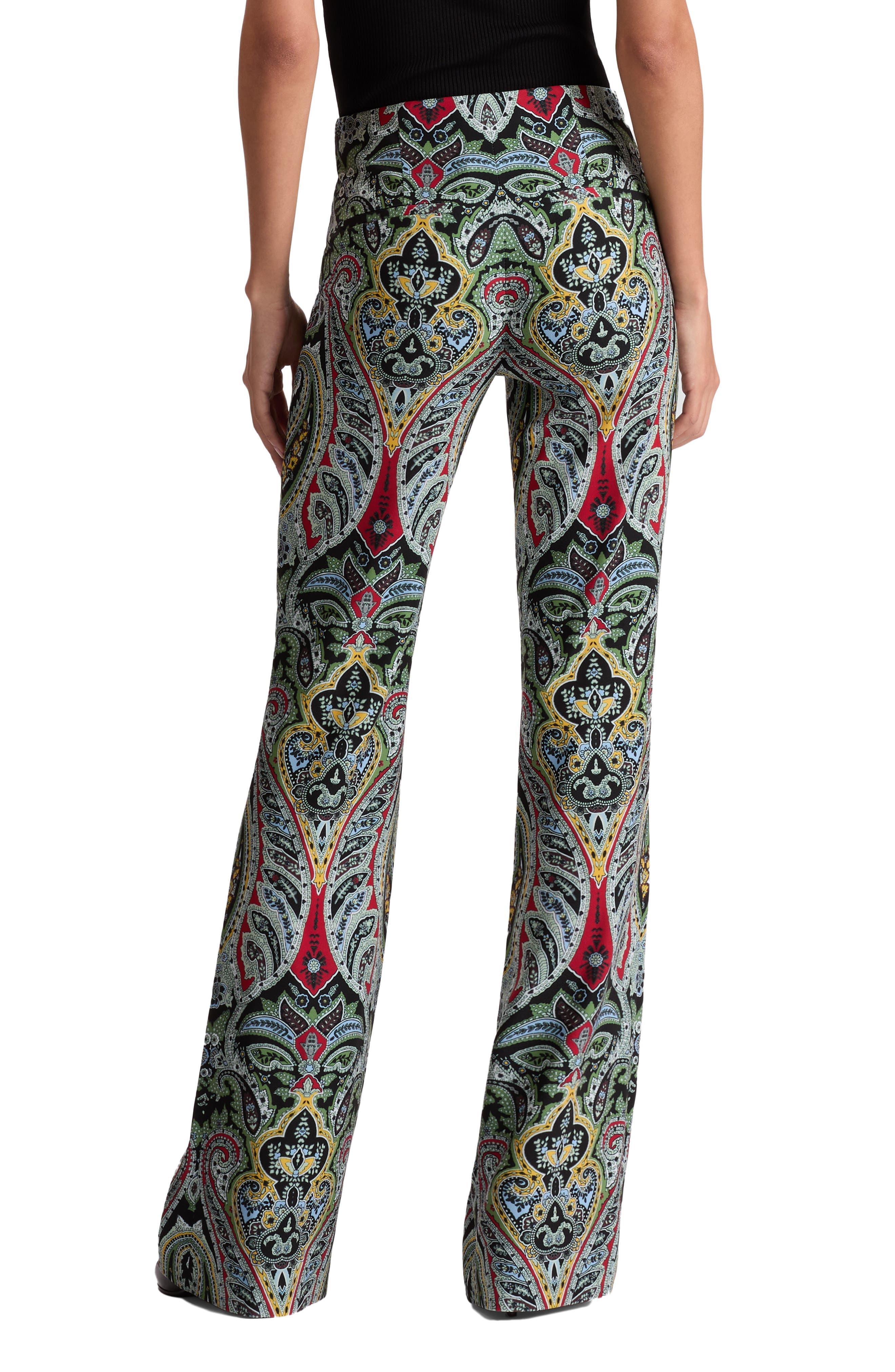 Teeny Paisley Print Flare Bootcut Pants - image 2