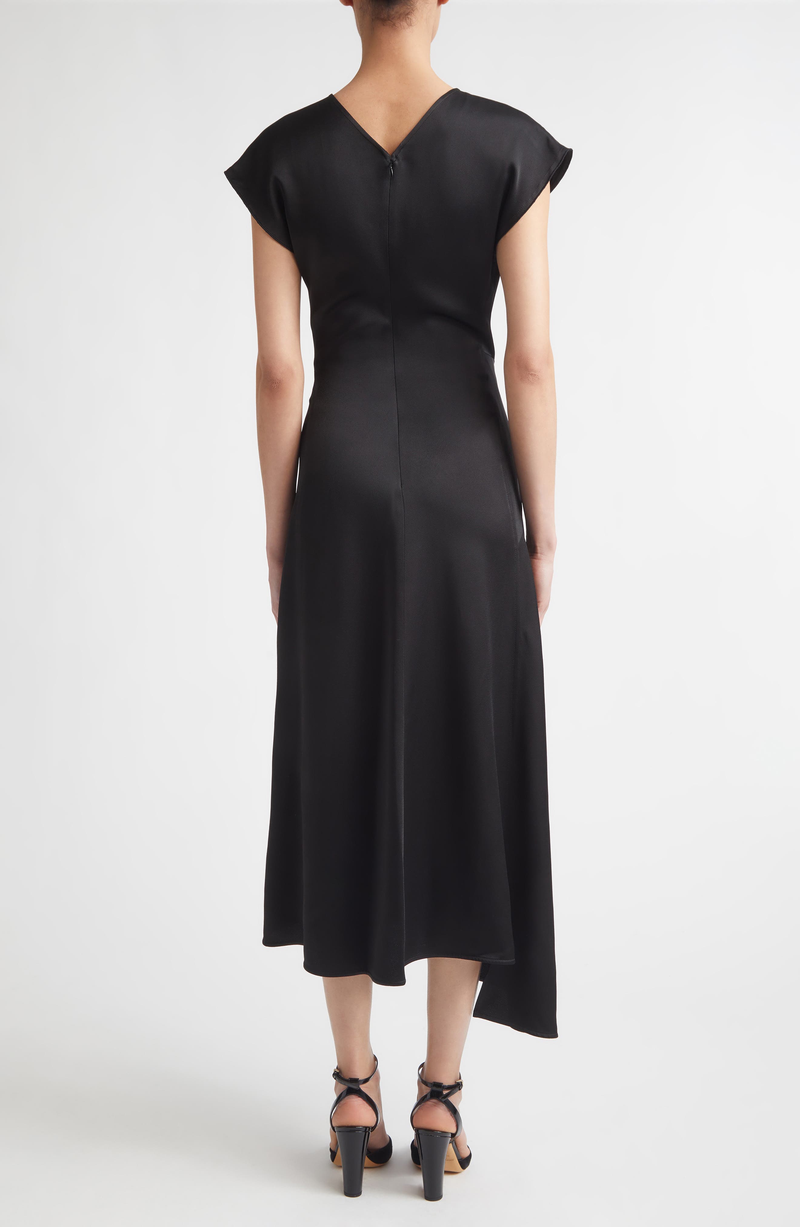 Aria Twist Waist Asymmetric Midi Dress - image 2