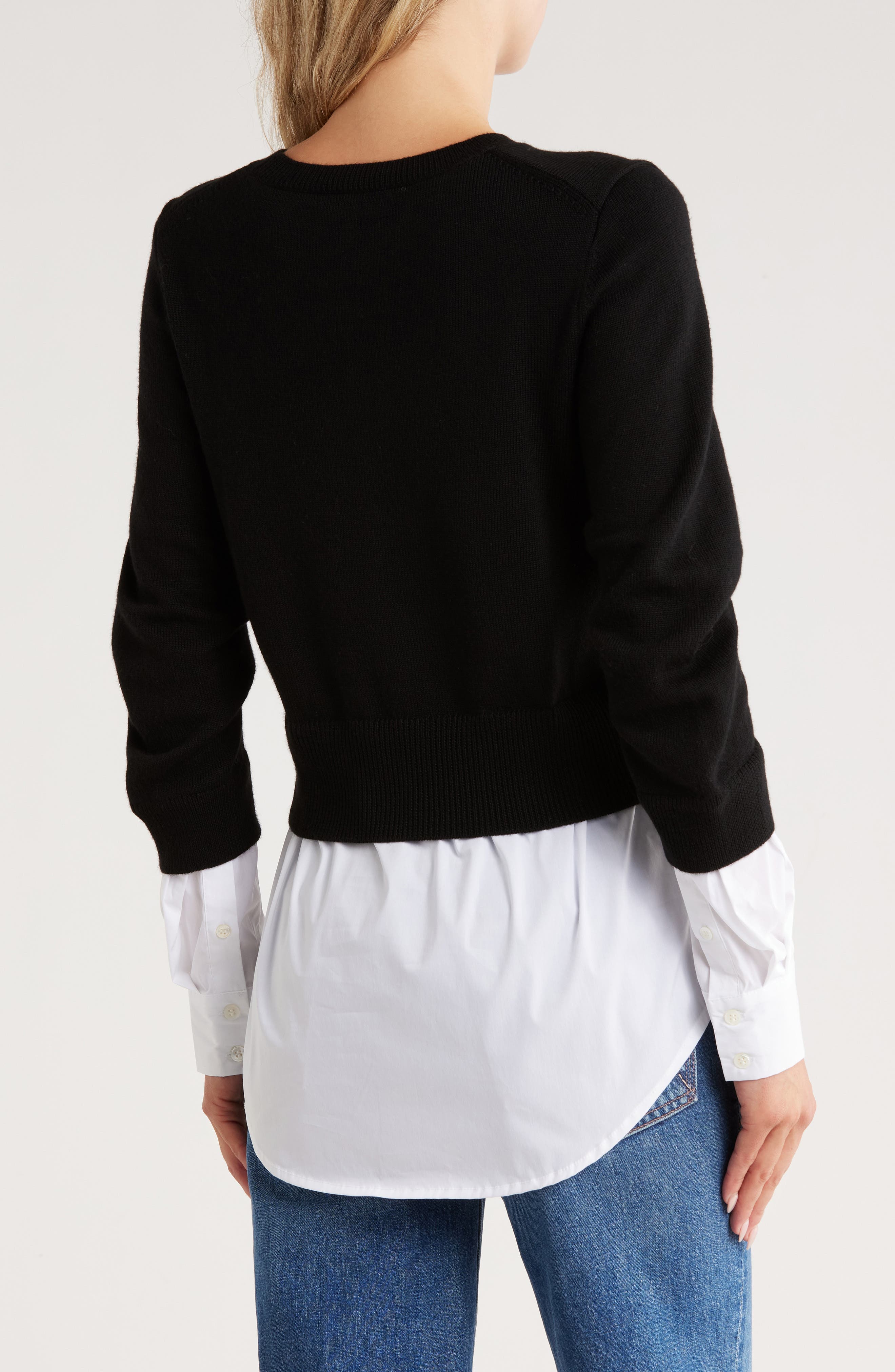 Amirah Mixed Media Sweater - image 2