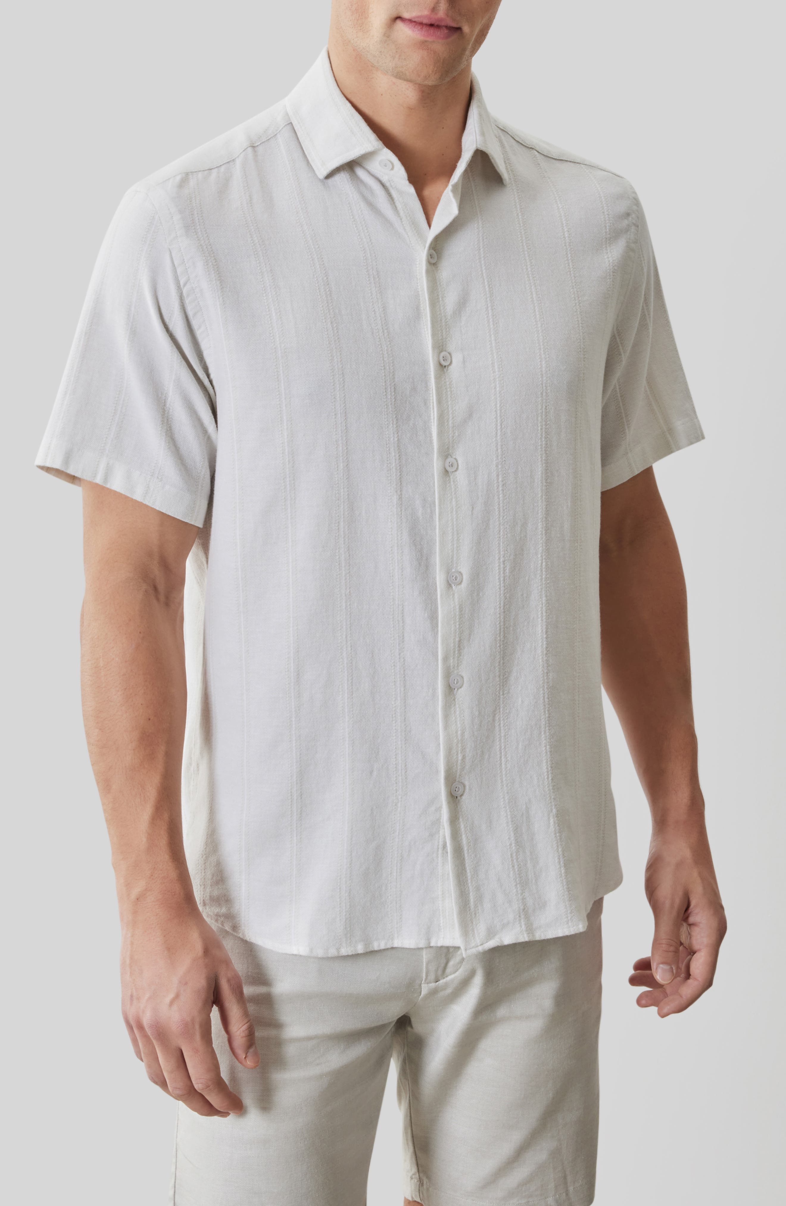 Satoru Short Sleeve Button-Up Shirt - image 1