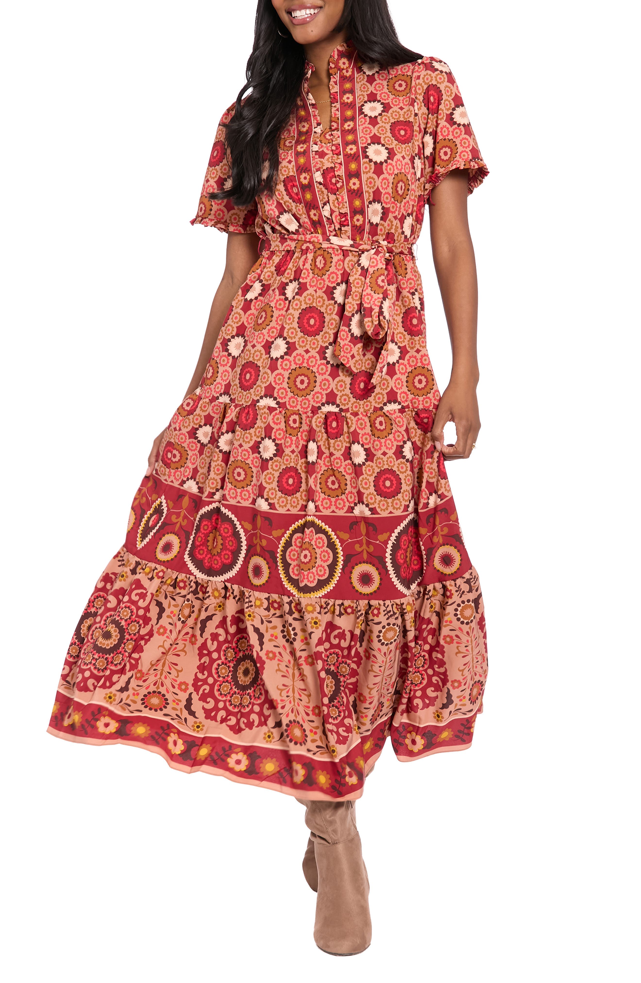 Ruffle Tiered Maxi Dress - image 1