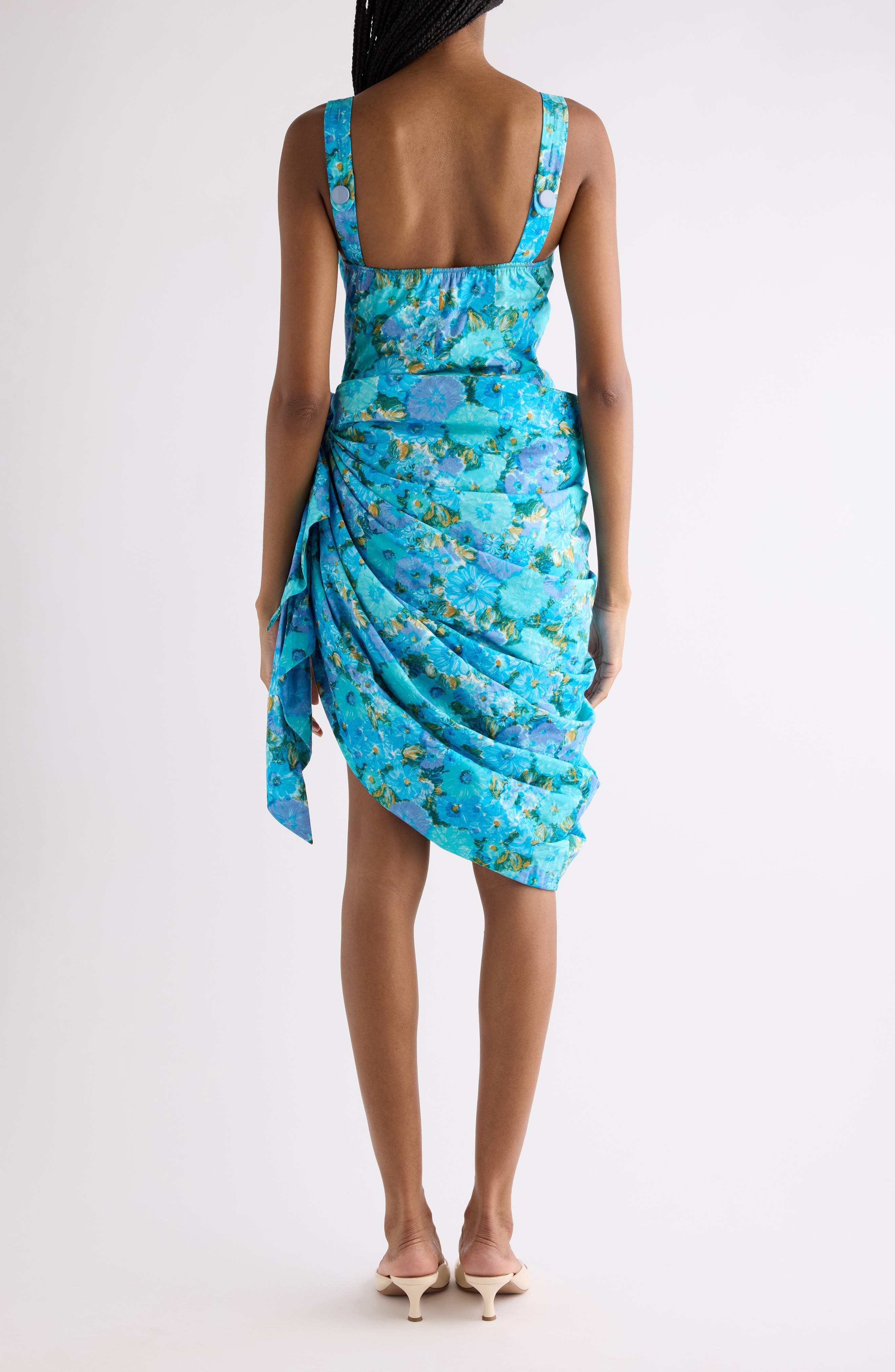 Daisies Print Organic Cotton Poplin Dress - image 2