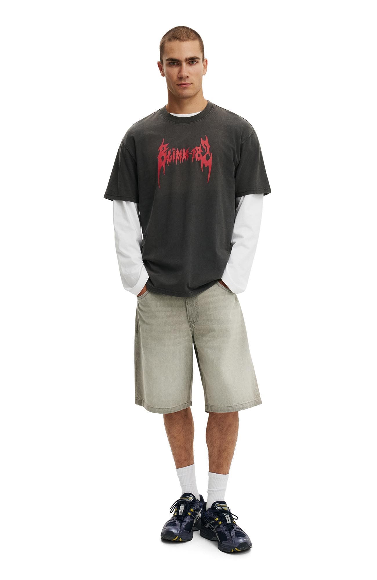 Men's Cropped Fit Music T-Shirt - image 4
