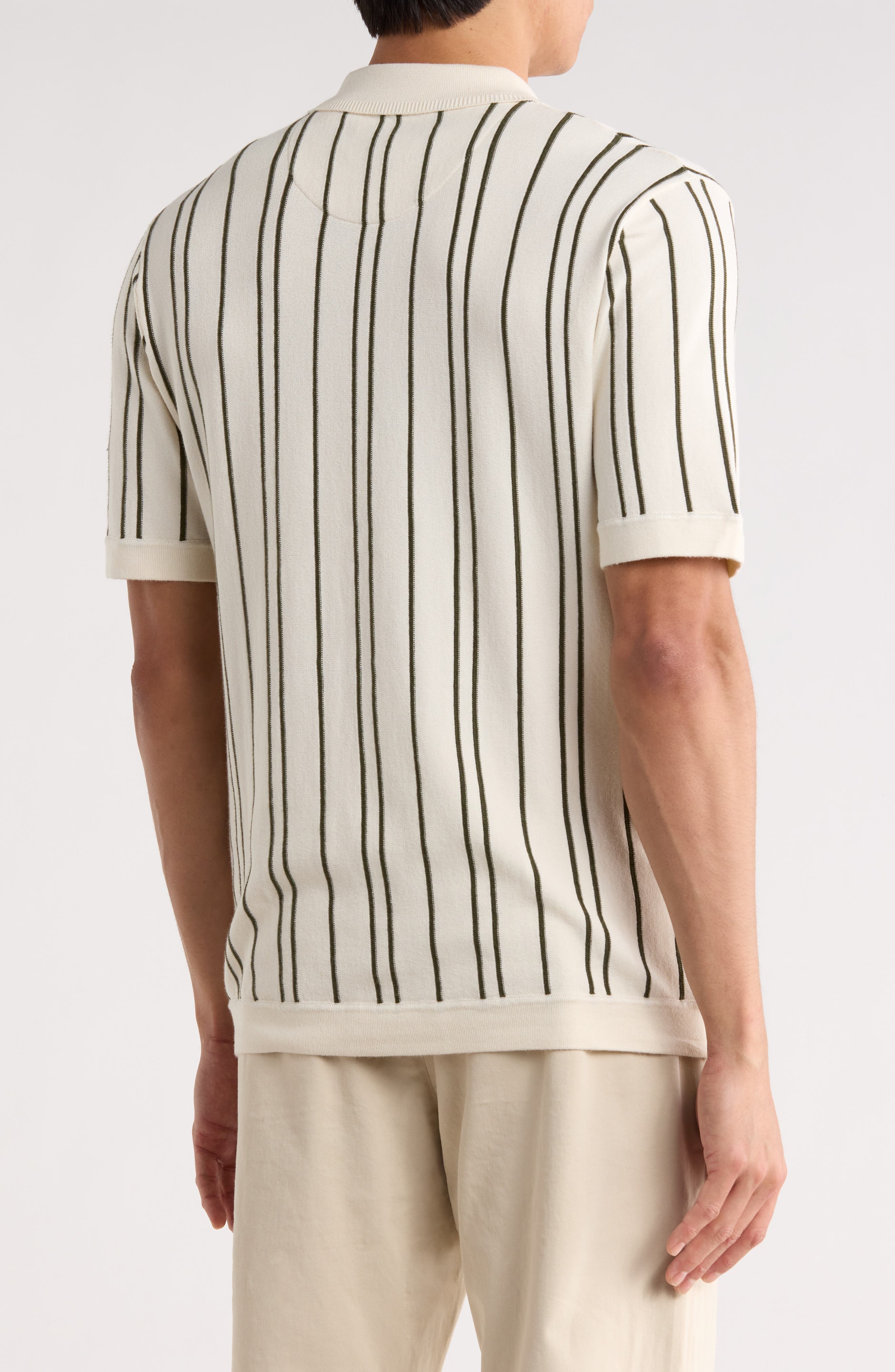 Stripe Zip Polo - image 2