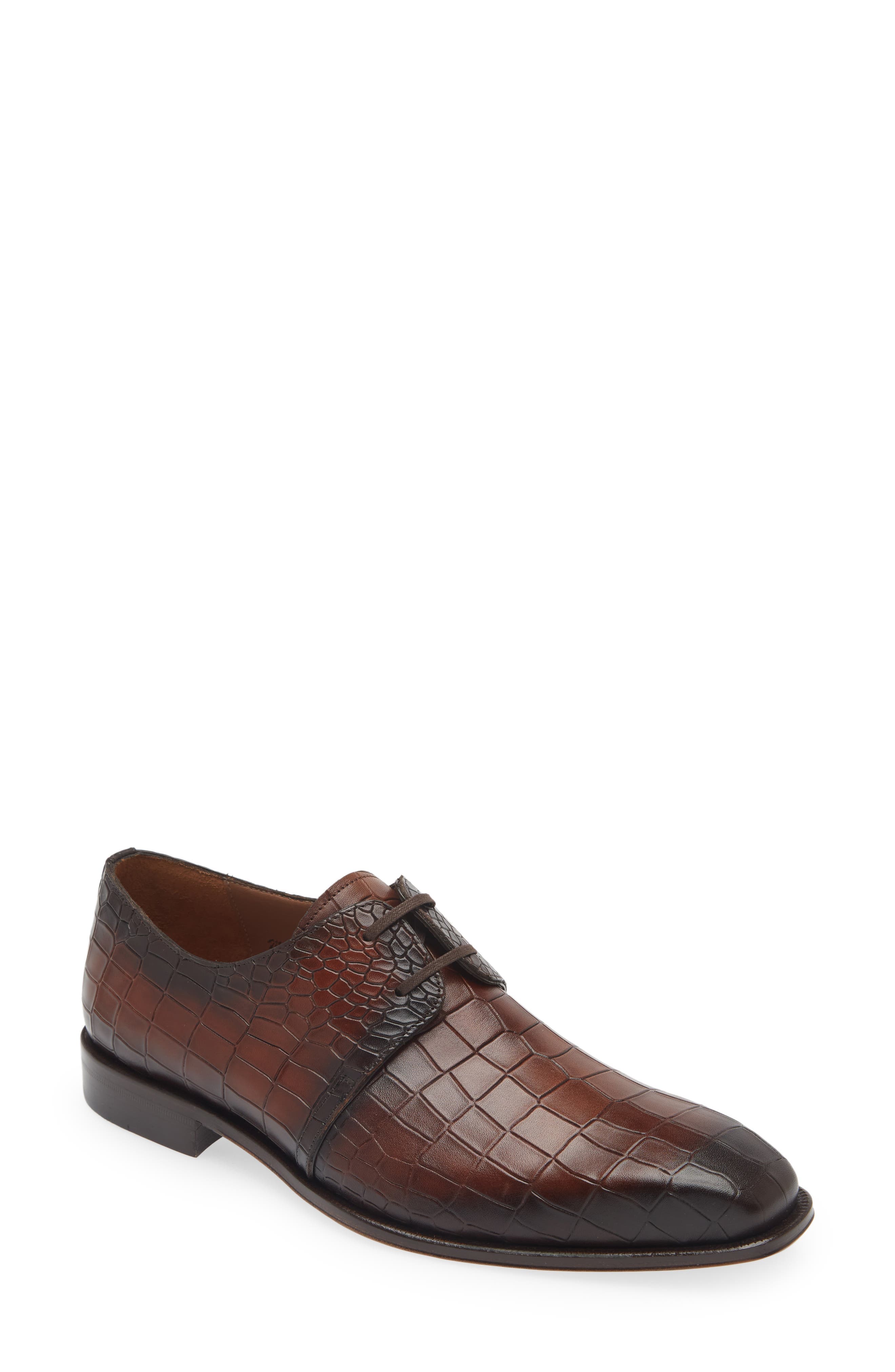 Croc Embossed Derby - image 1