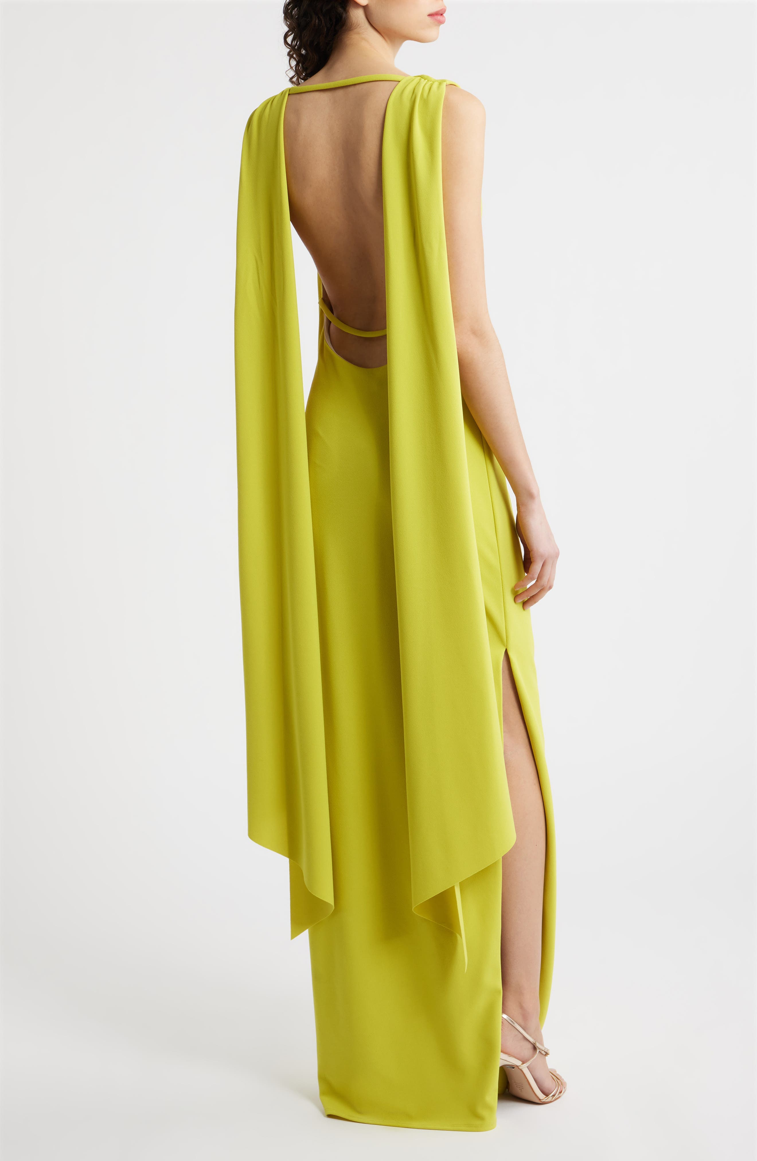 Brullo Draped Column Gown - image 2