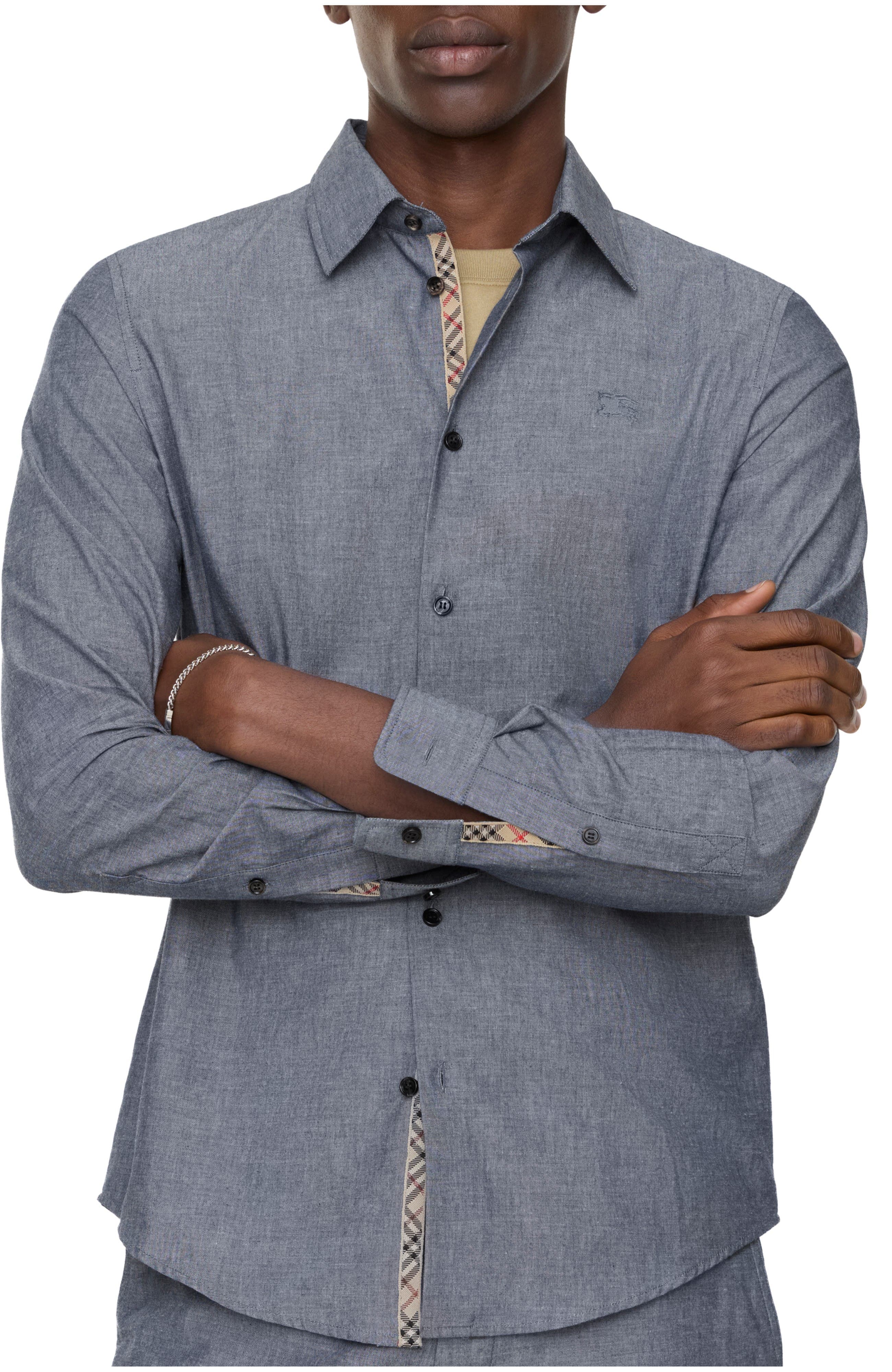 Classic Fit Cotton Blend Shirt - image 1