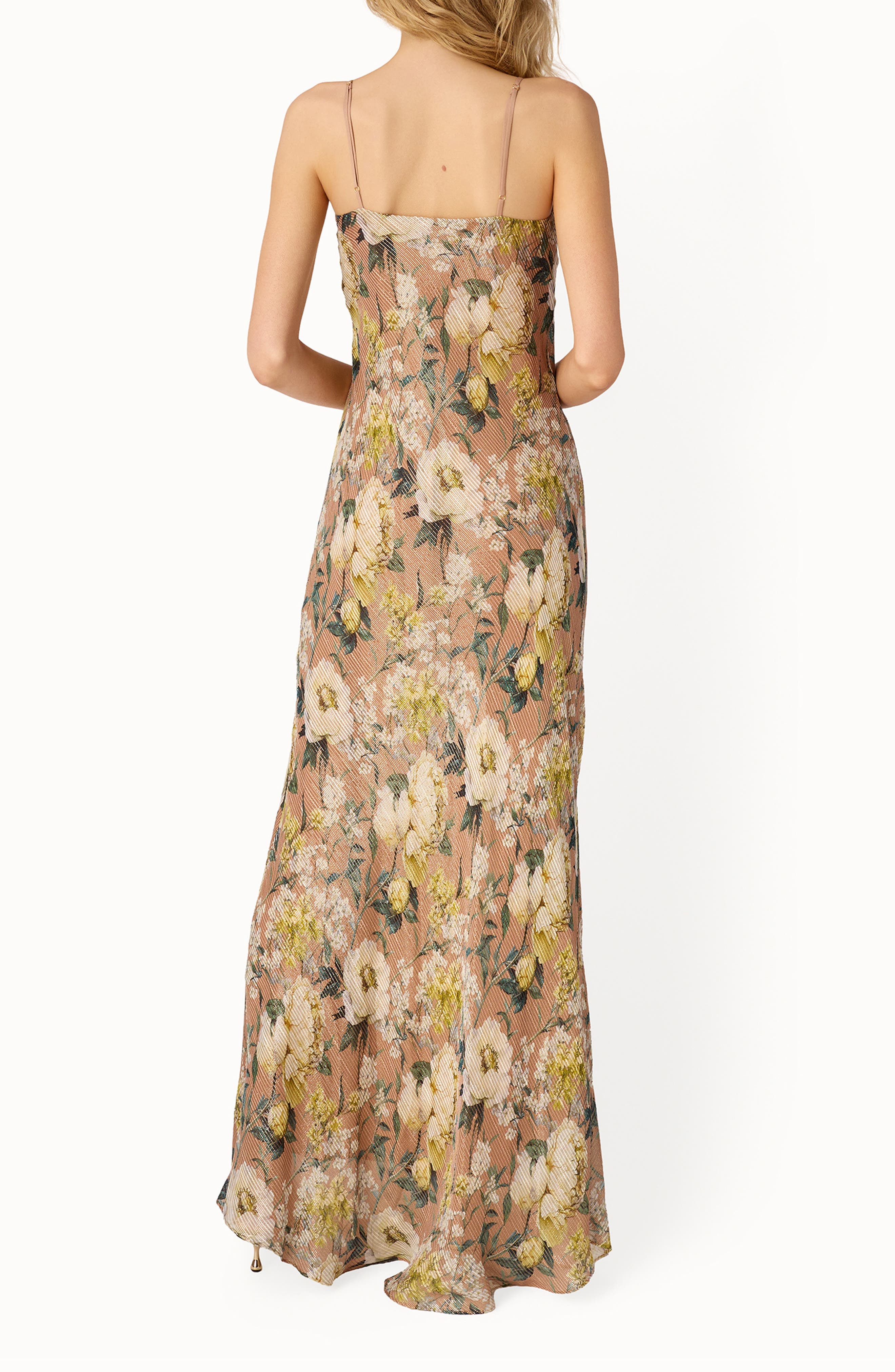 Luanna Metallic Chiffon Maxi Dress - image 2