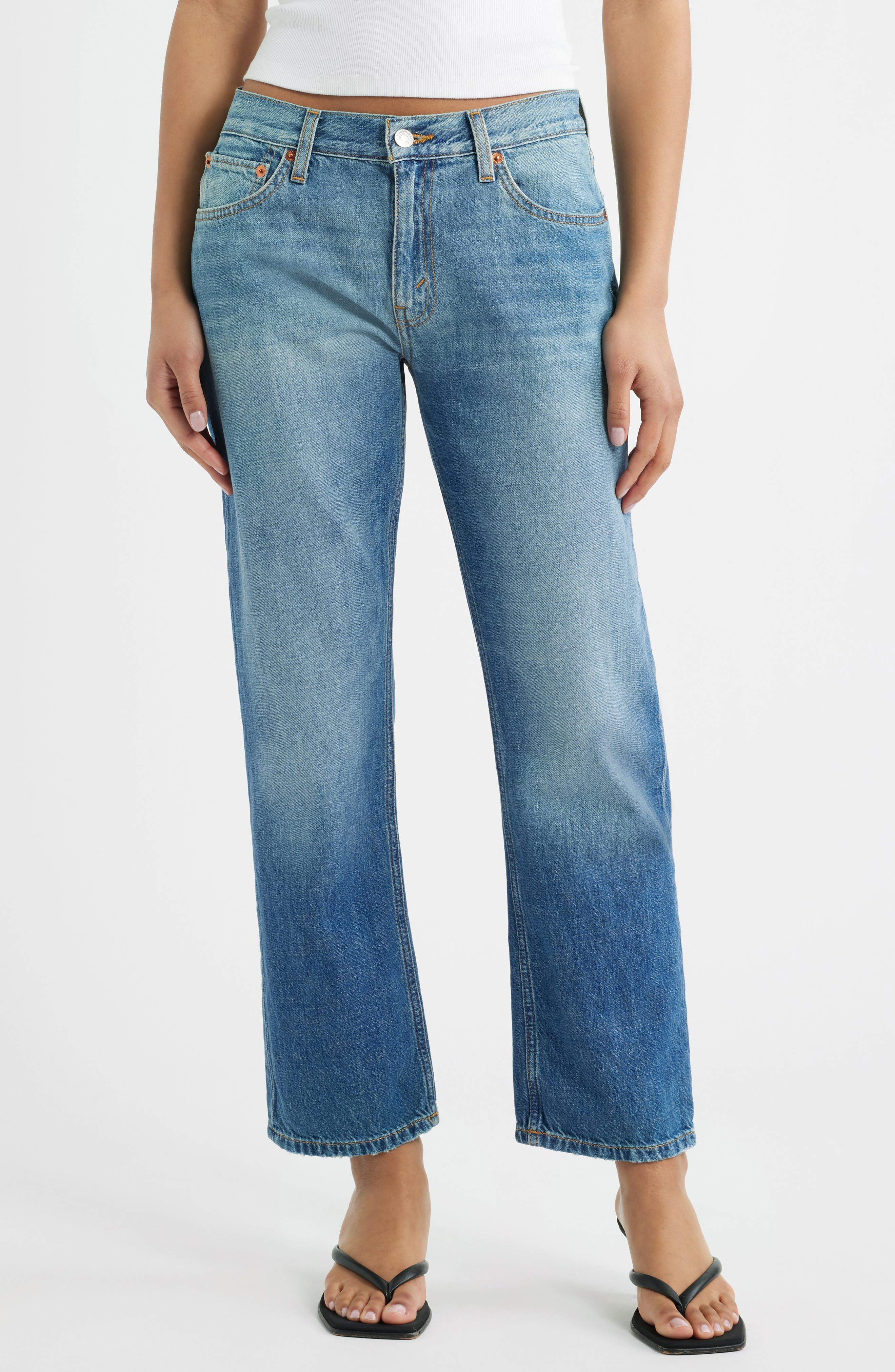The Blondie High Waist Crop Straight Leg - image 1