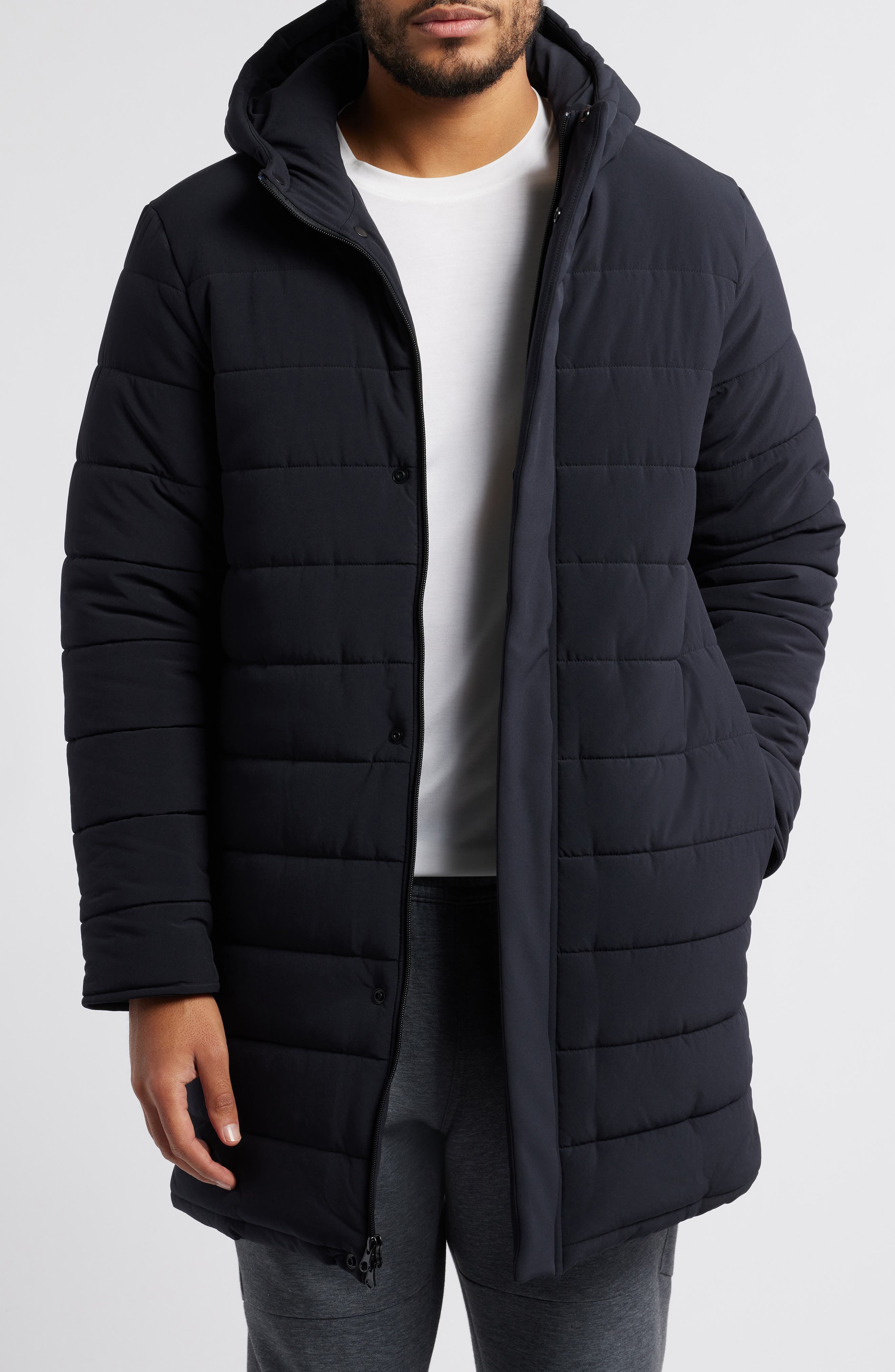 Raid Longline Puffer Jacket - image 1