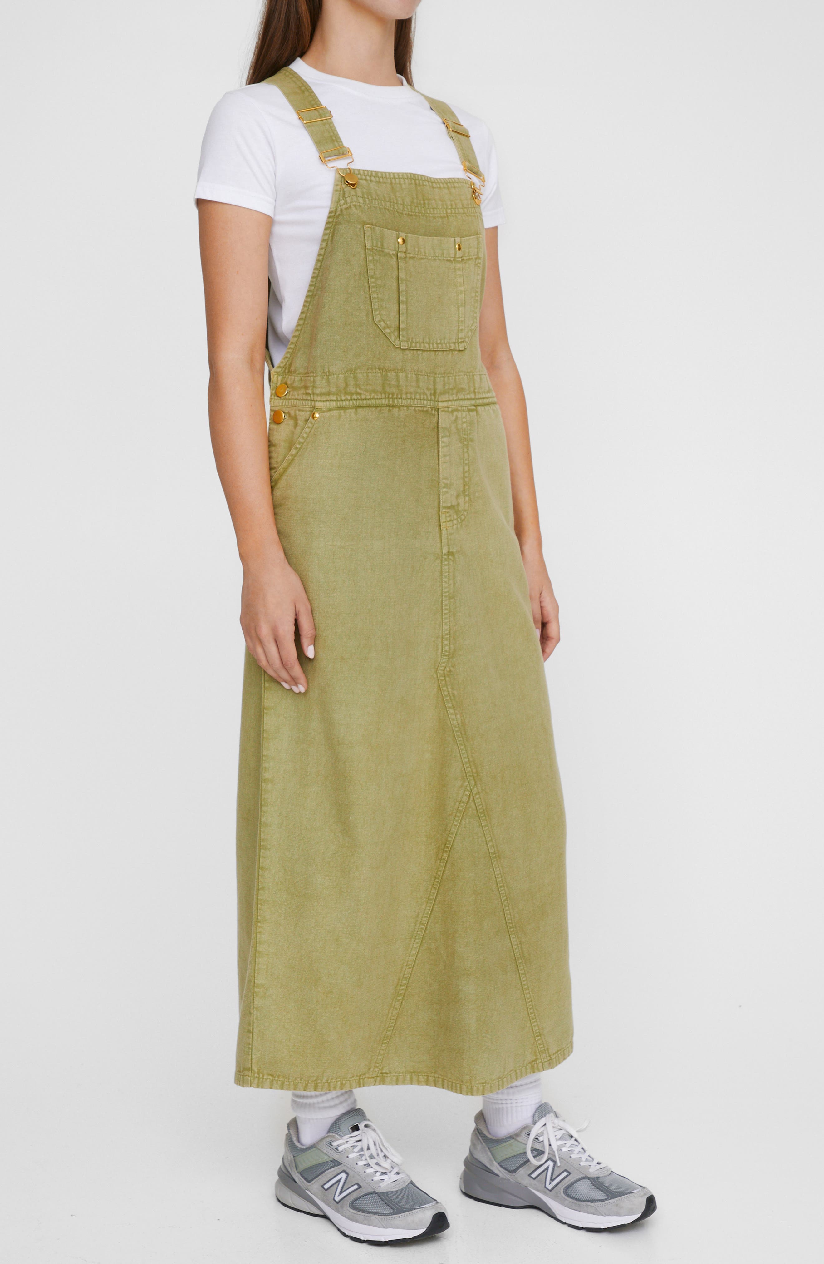 Denim Overall Maxi Dress - image 2