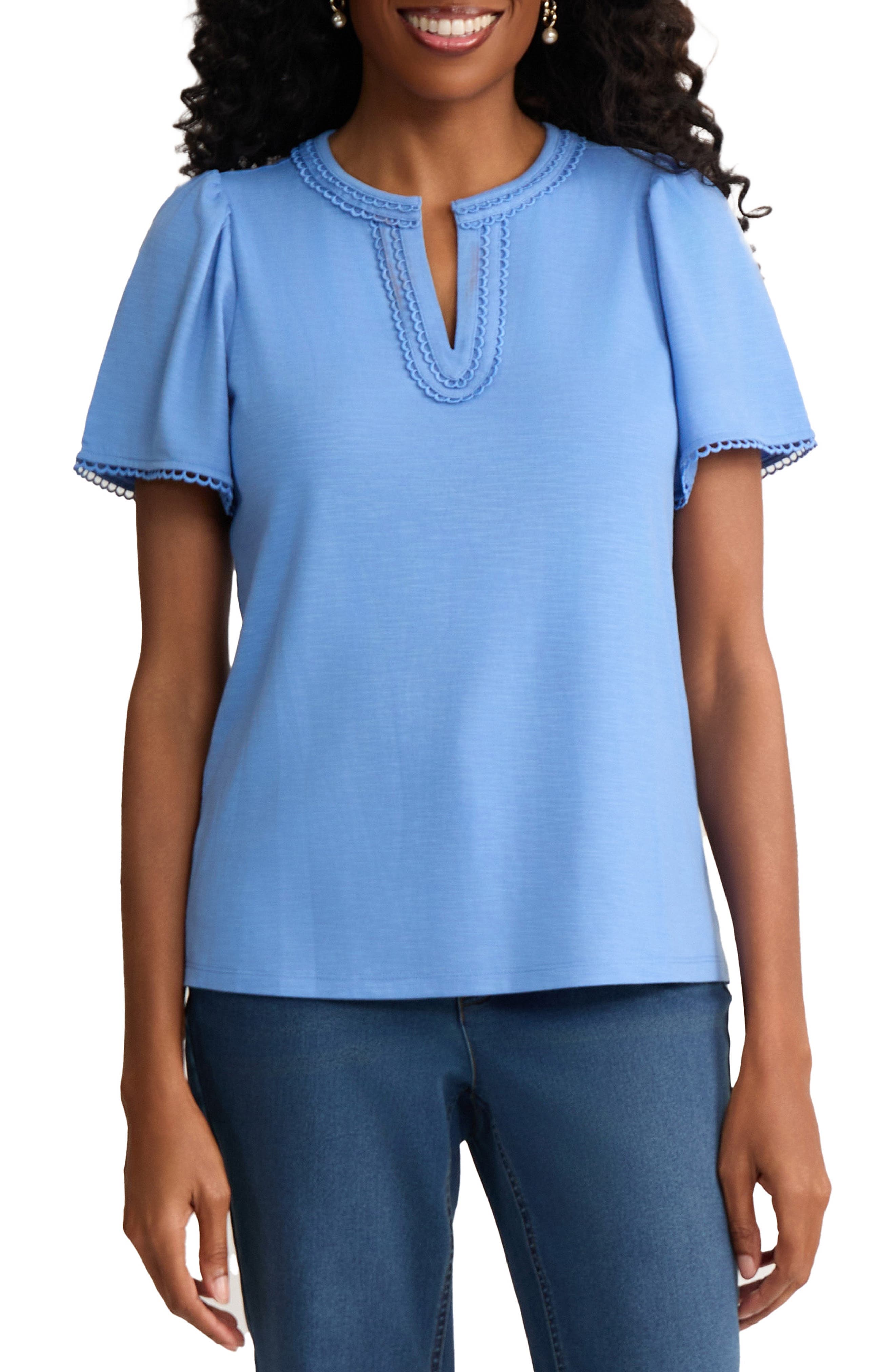Split Neck Top - image 3