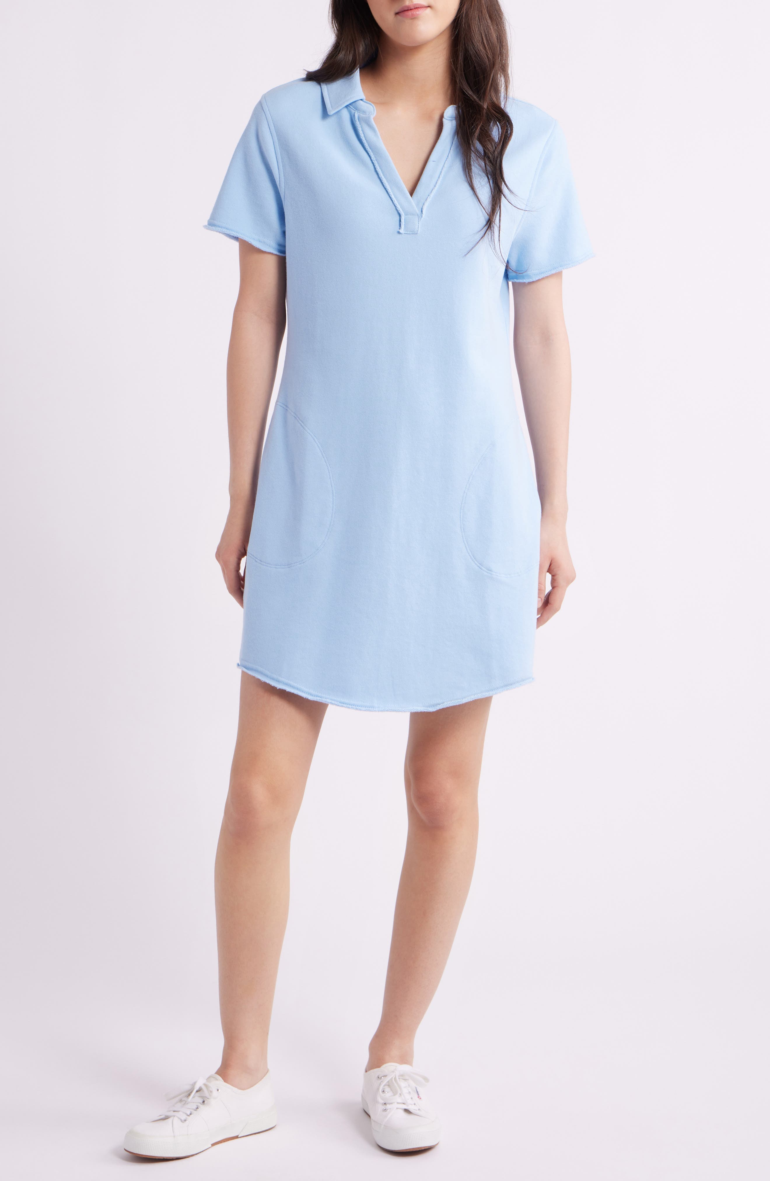 Marina Del Mar Cotton Brushed Fleece Minidress - image 1