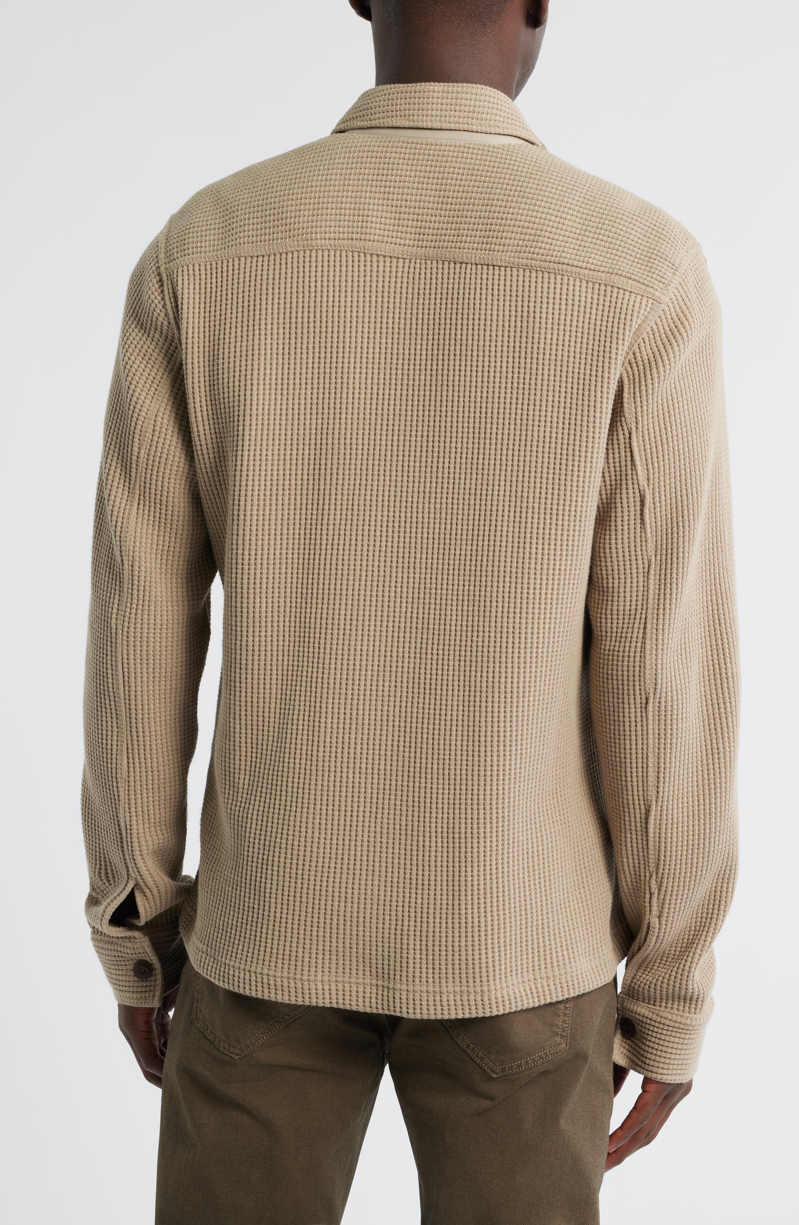 Wells Waffle Knit Shirt Jacket - image 2