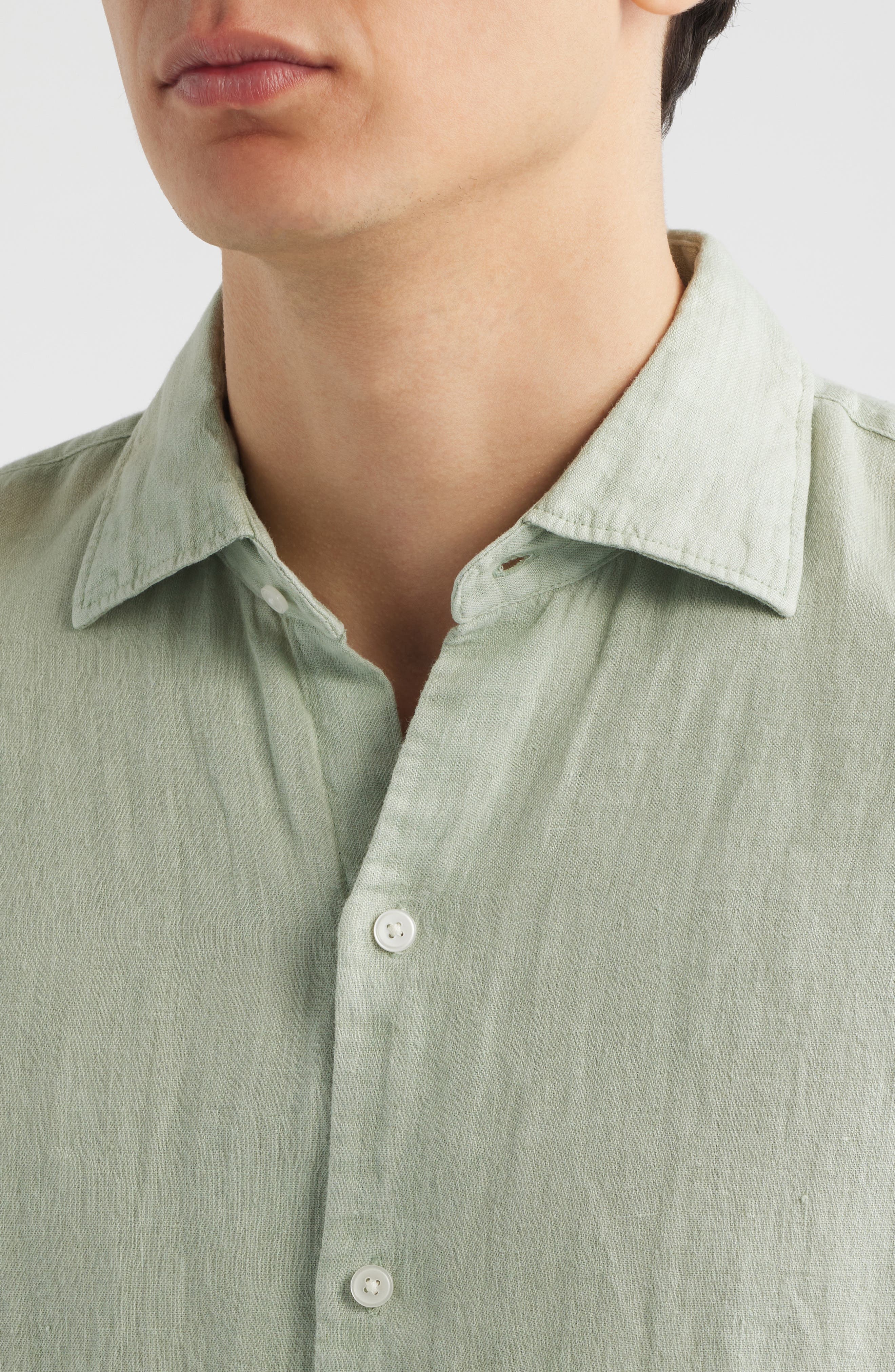 Shoreside Linen Button-Up Shirt - image 4
