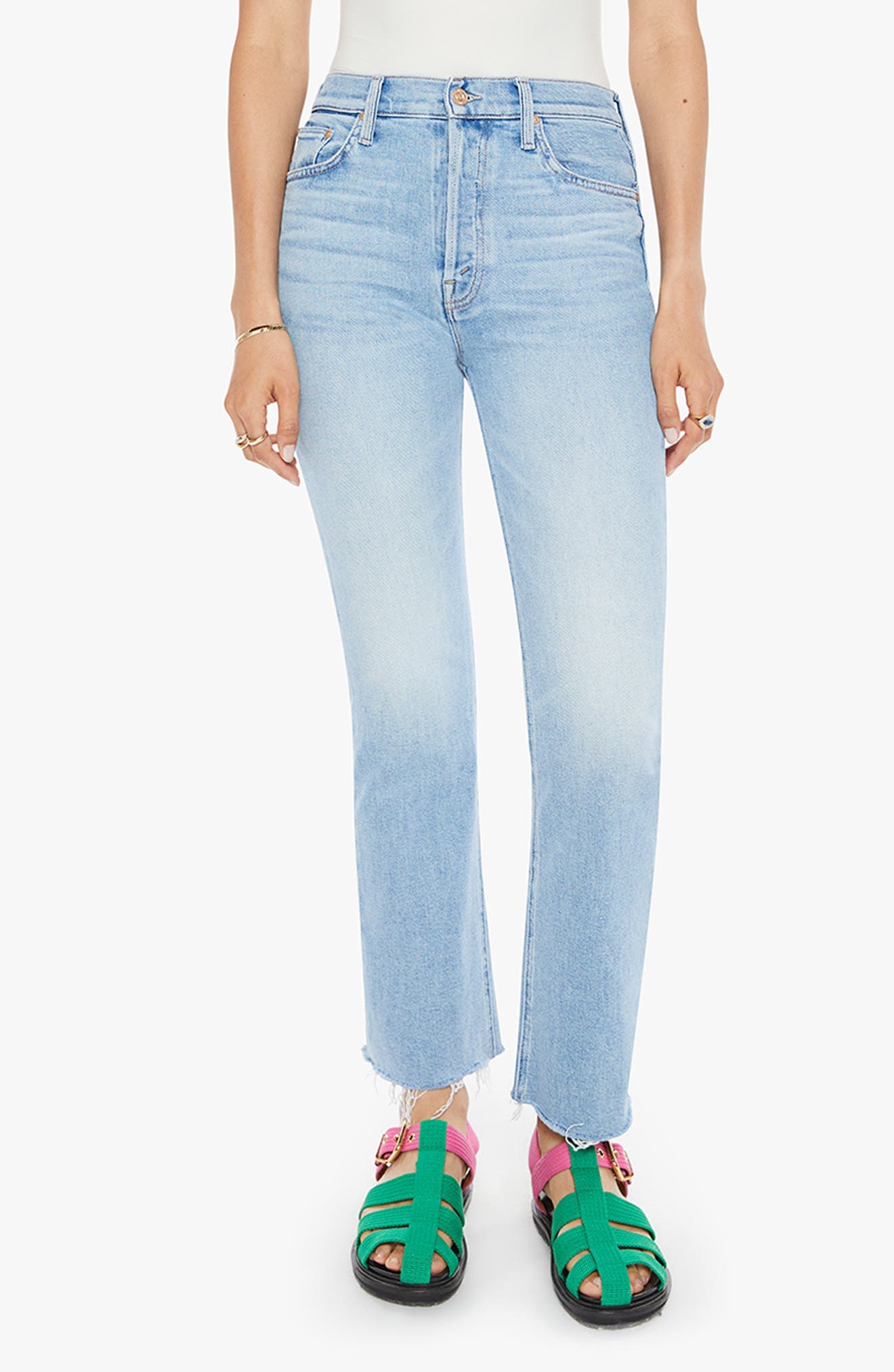 The Tripper High Waist Ankle Fray Flare Jeans - image 1