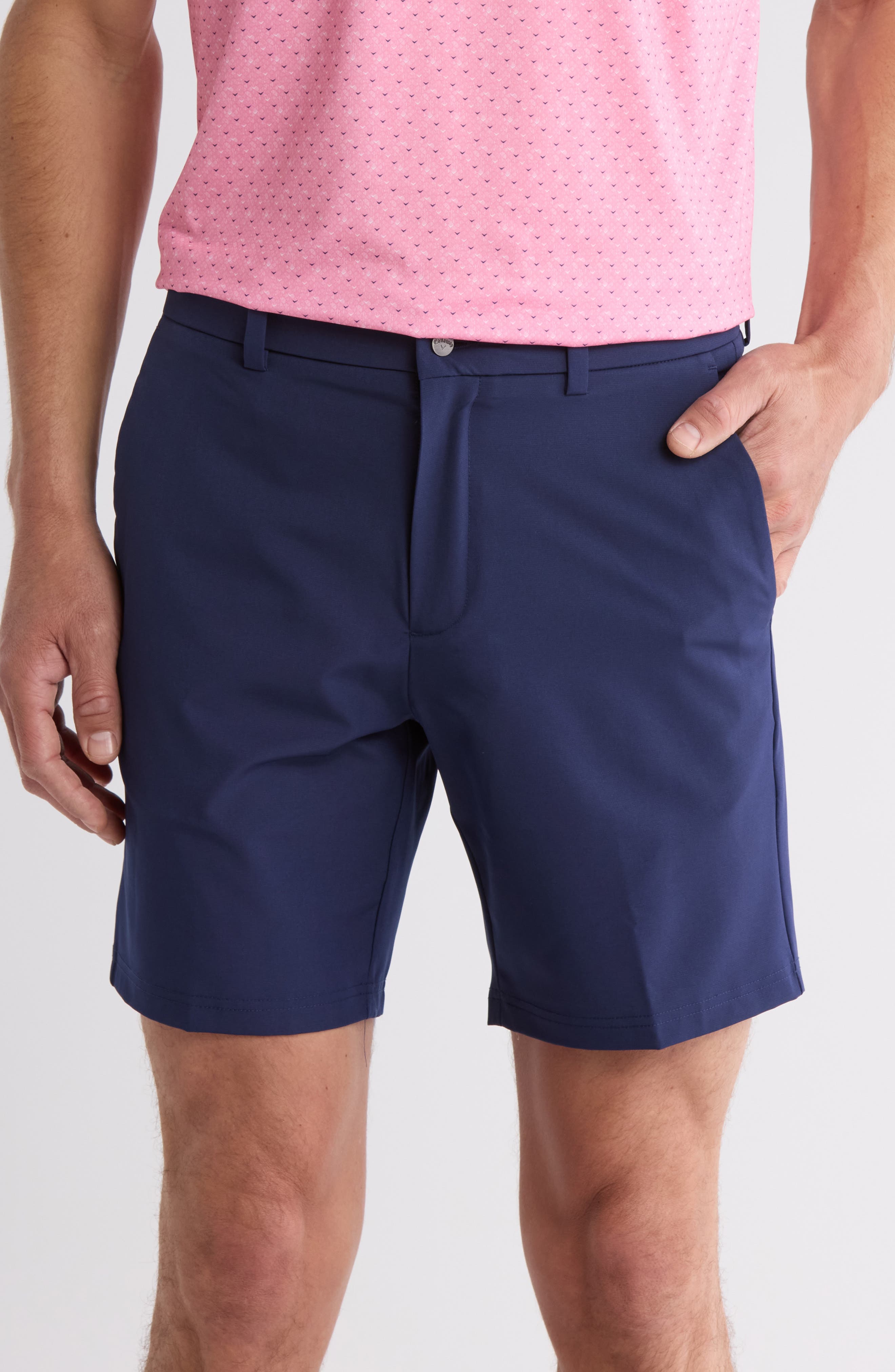 8-Inch Solid Flat Front Golf Shorts - image 5