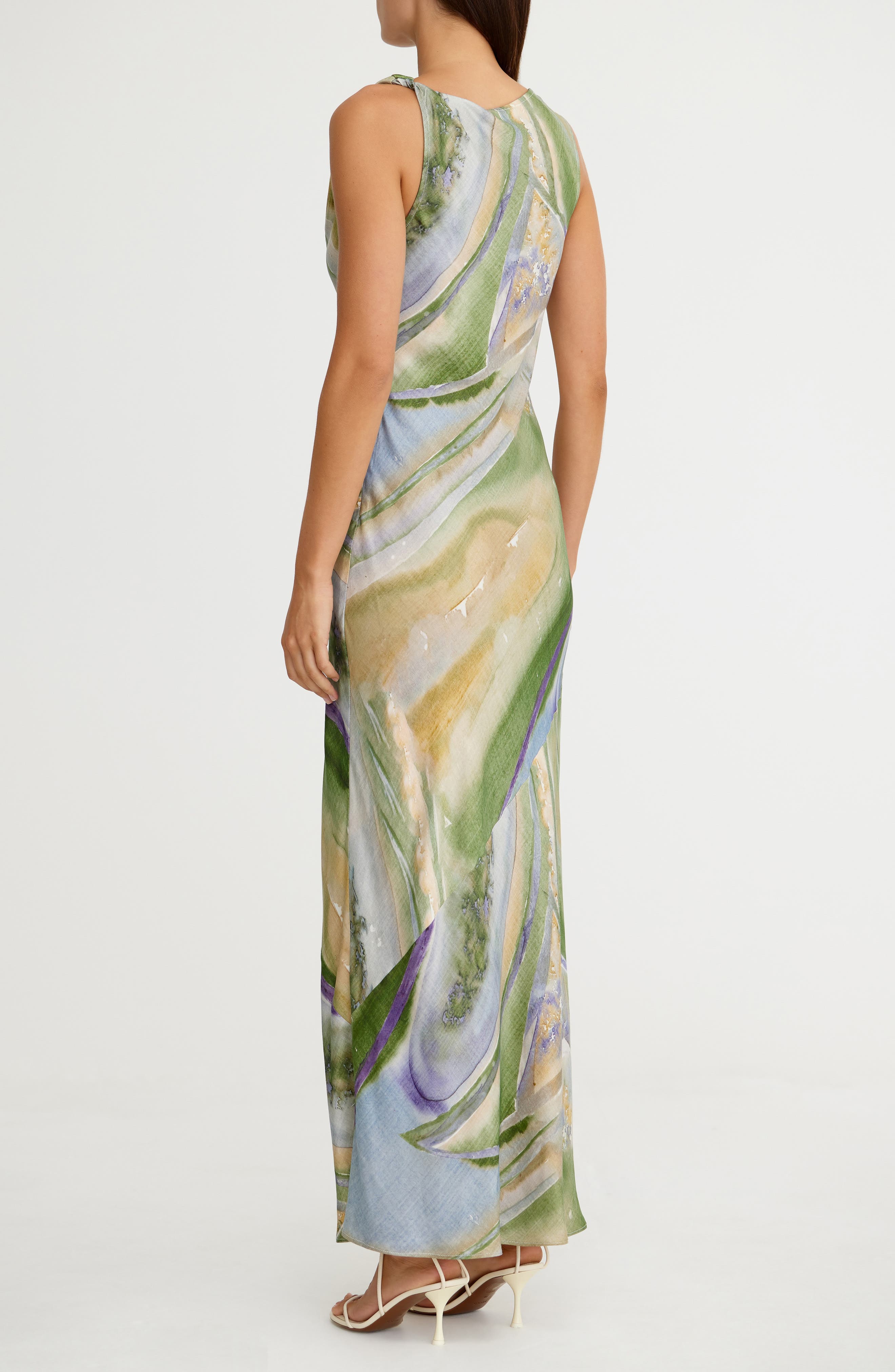 Bianca Marble Print Slipdress - image 2