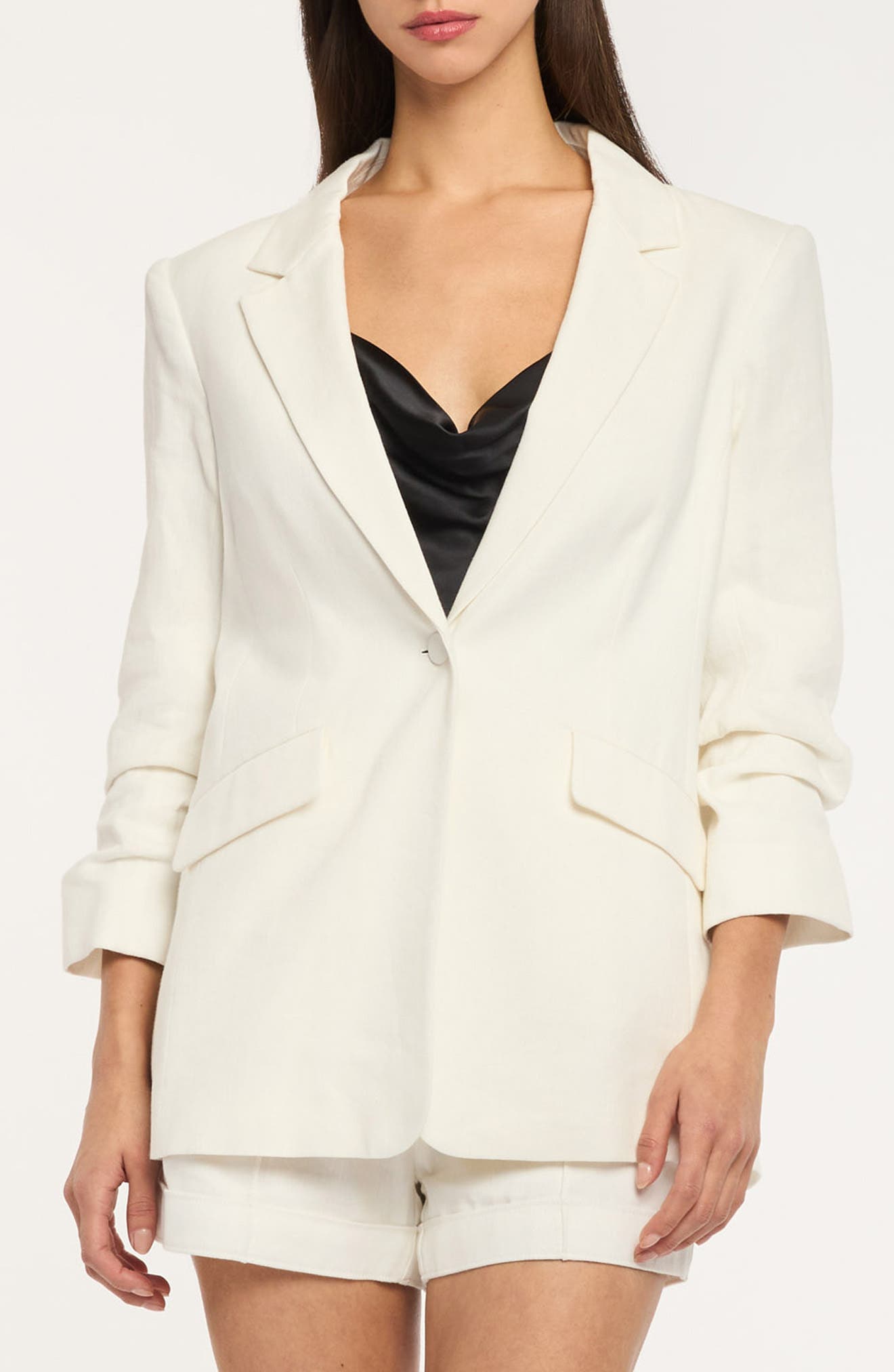 Kylie Linen & Cotton Blazer - image 1