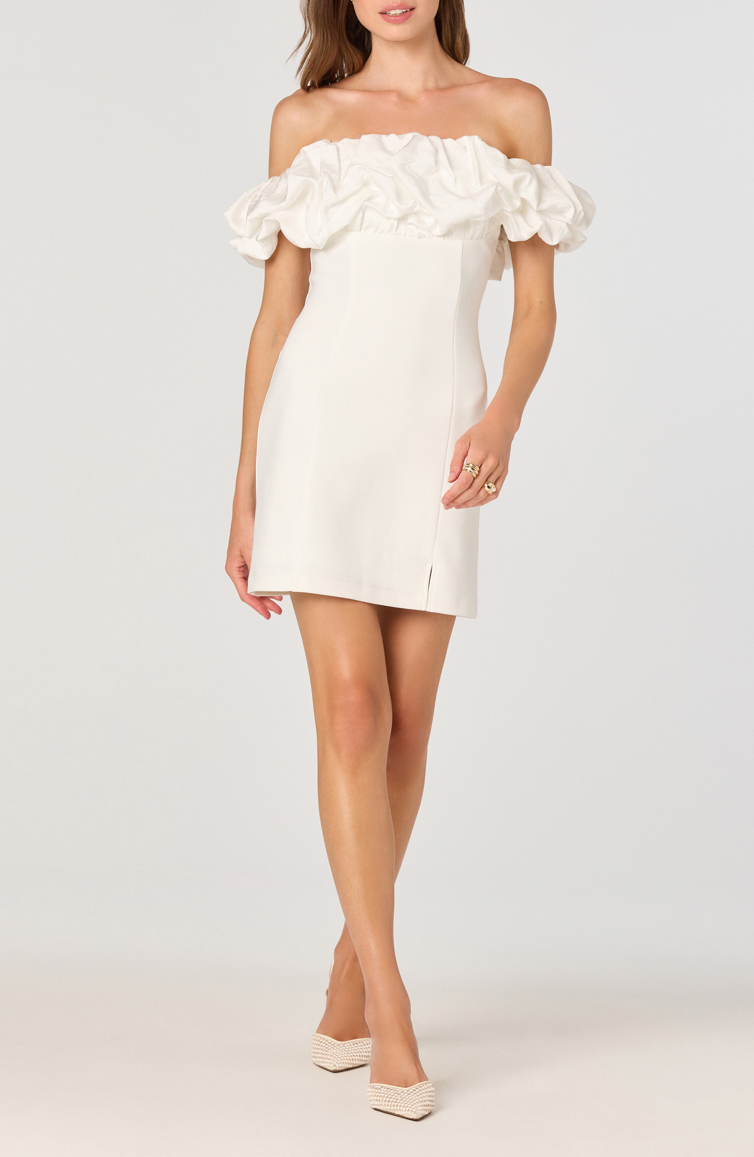 Off-the-Shoulder Minidress - image 1