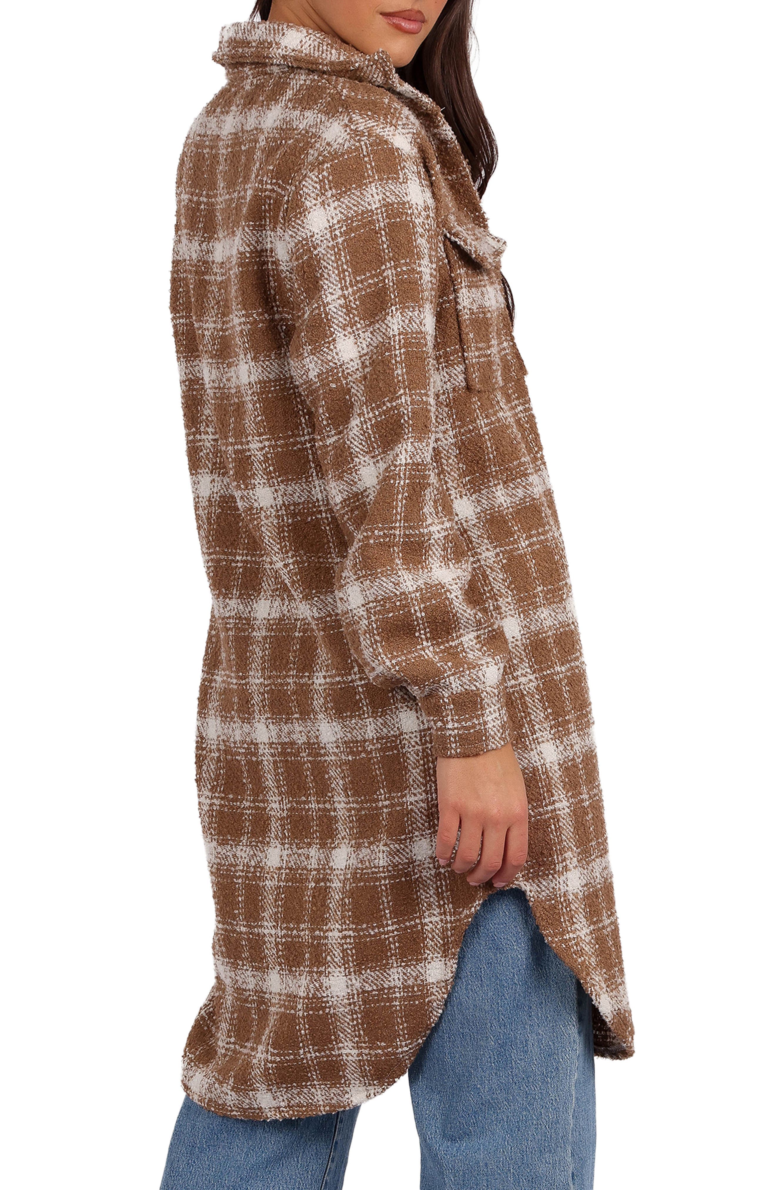 Dion Plaid Longline Shacket - image 2