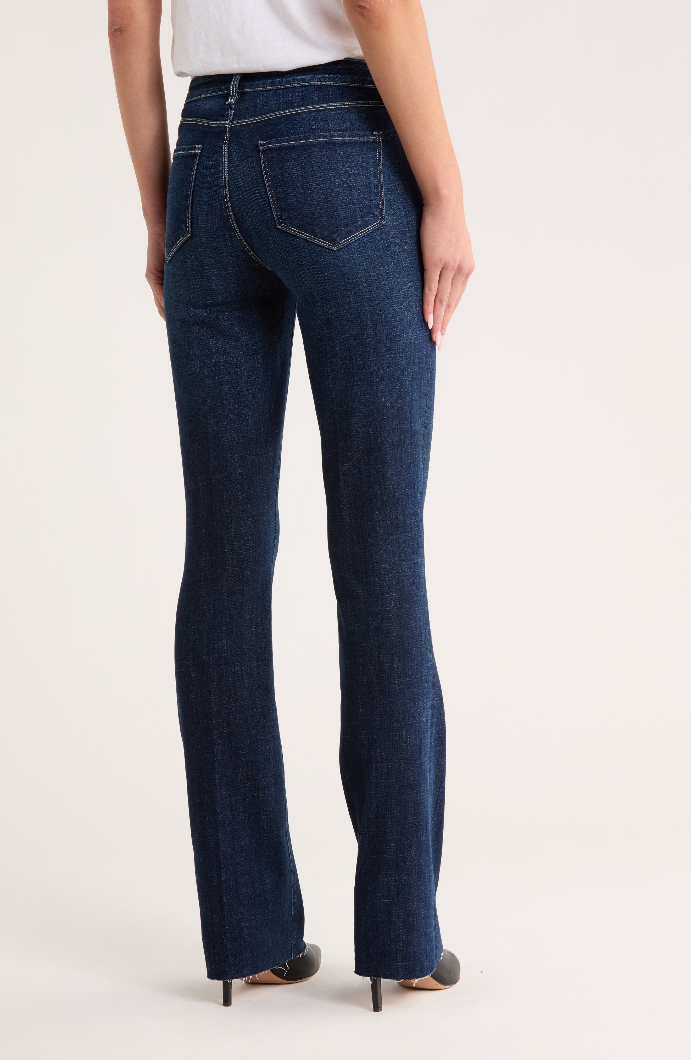 Ruth High Waist Raw Hem Straight Leg Jeans - image 2