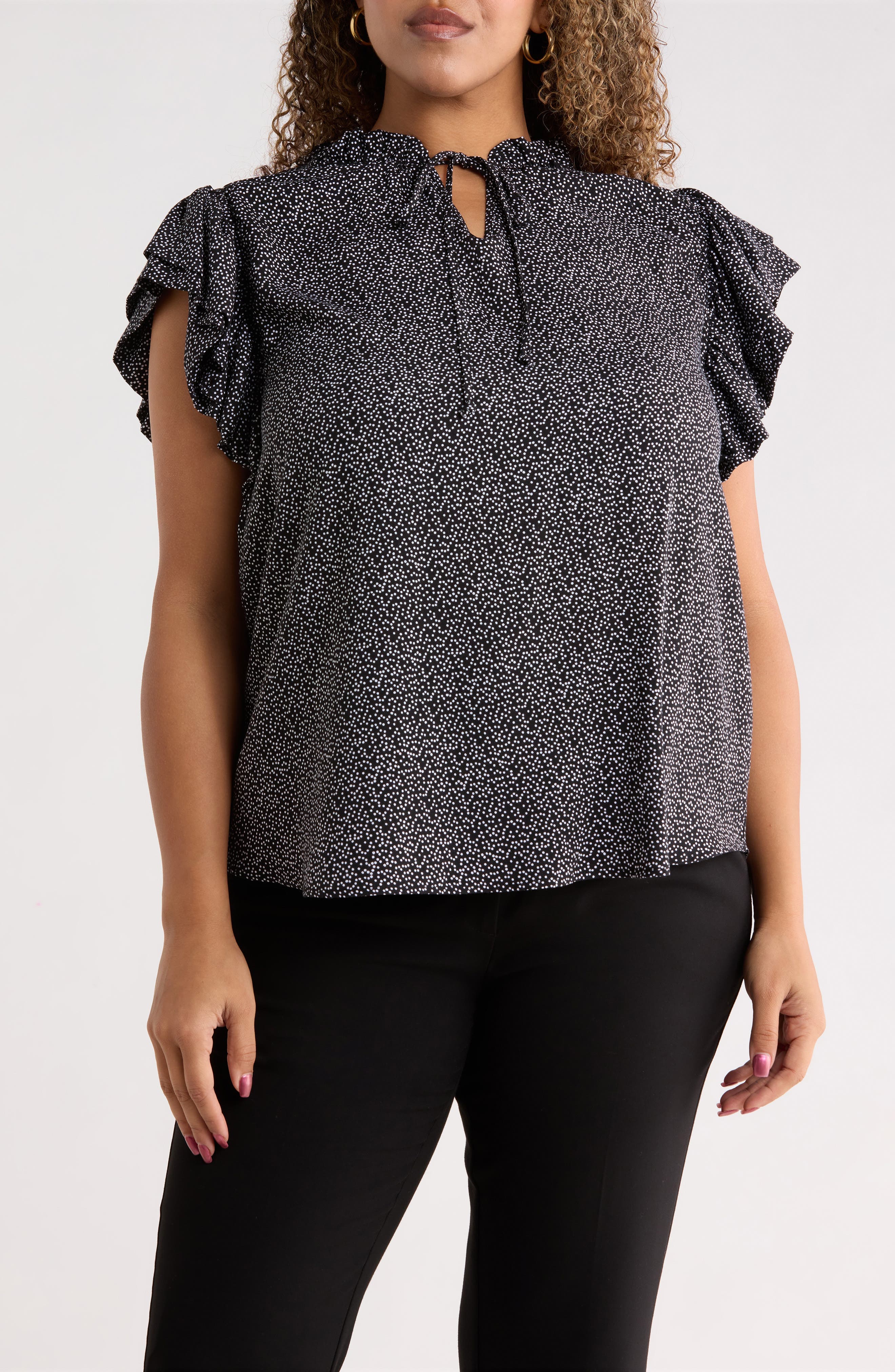 Ruffle Sleeve Top - image 1