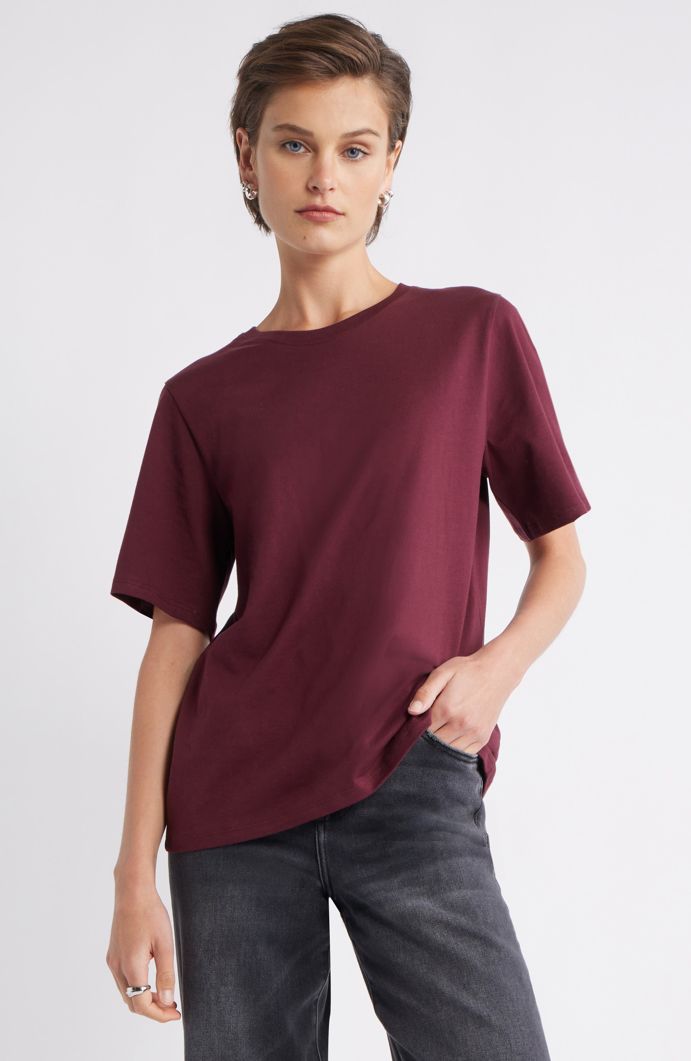 Relaxed Fit Pima Cotton Crewneck T-Shirt - image 5