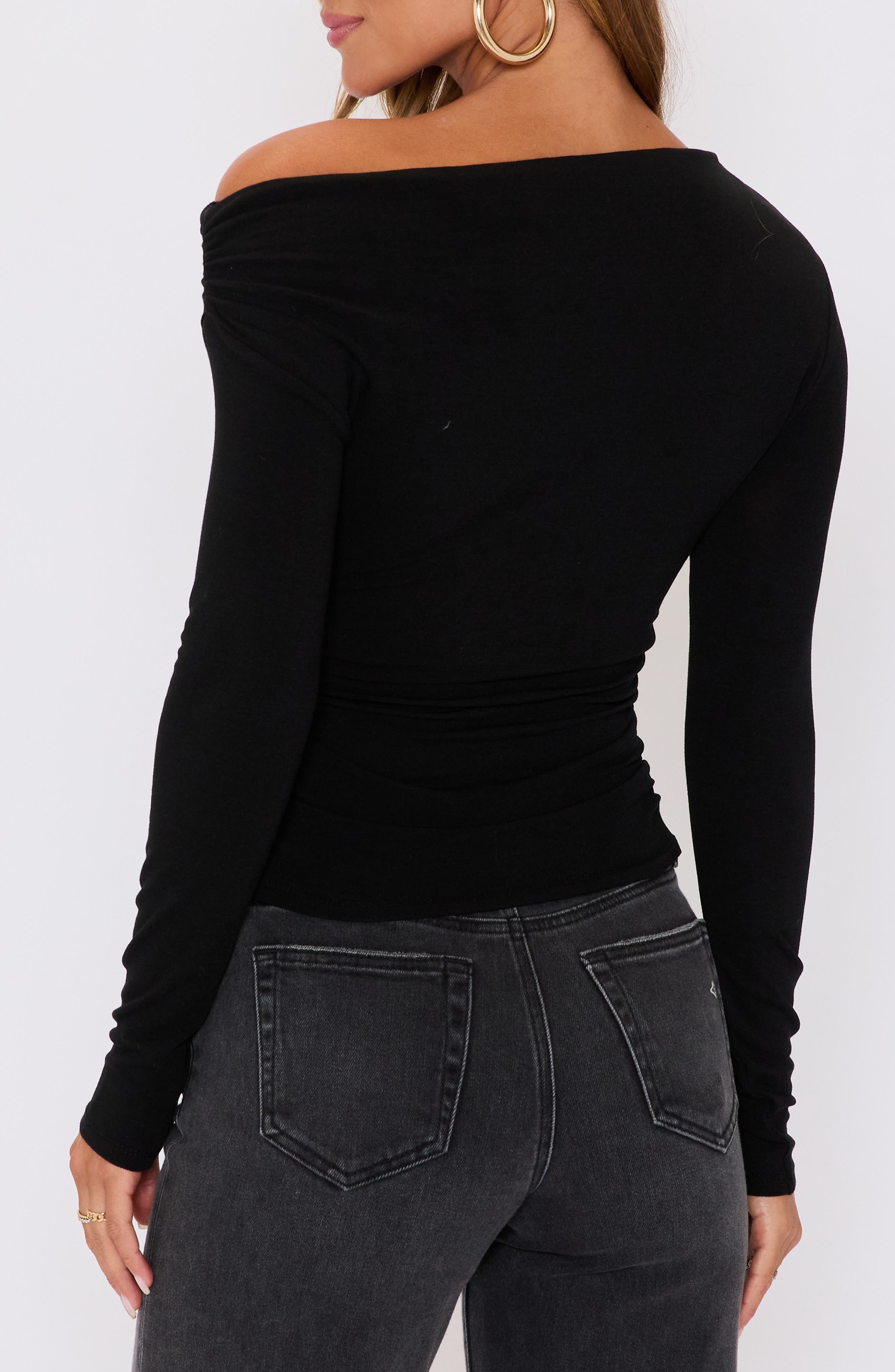 Belle One-Shoulder Jersey Top - image 2