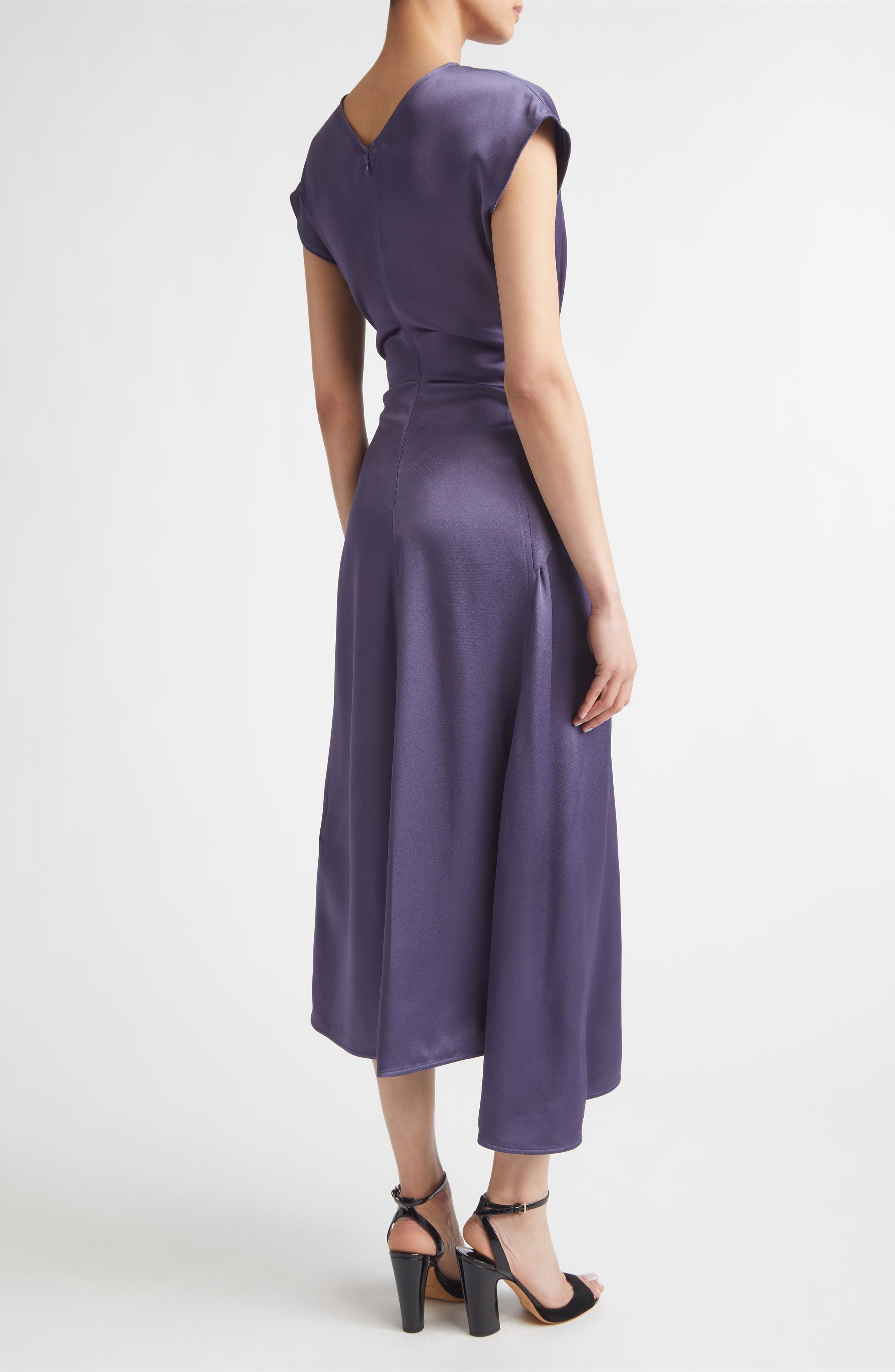 Aria Twist Waist Asymmetric Midi Dress - image 4
