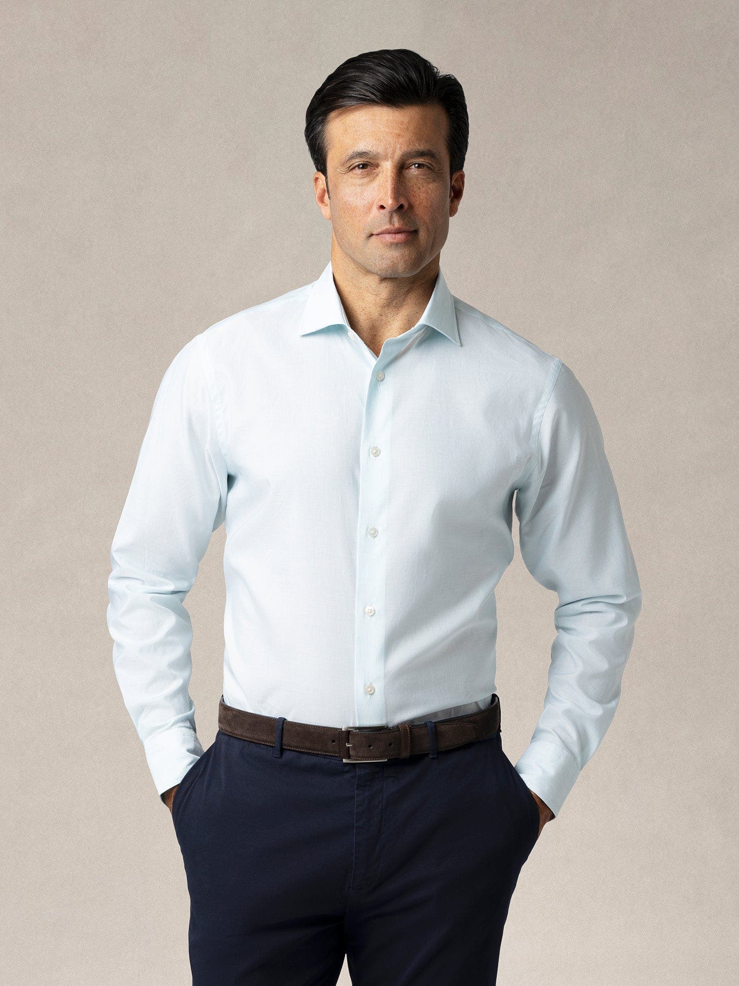 Reynolds Dobby Stripe Contemporary Fit Shirt - image 5